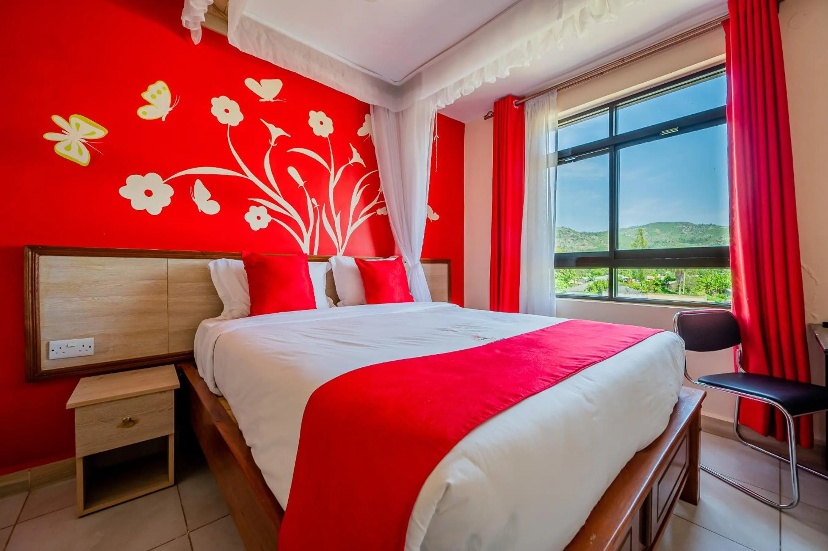 Bed in Divine Homes Resort Kisumu