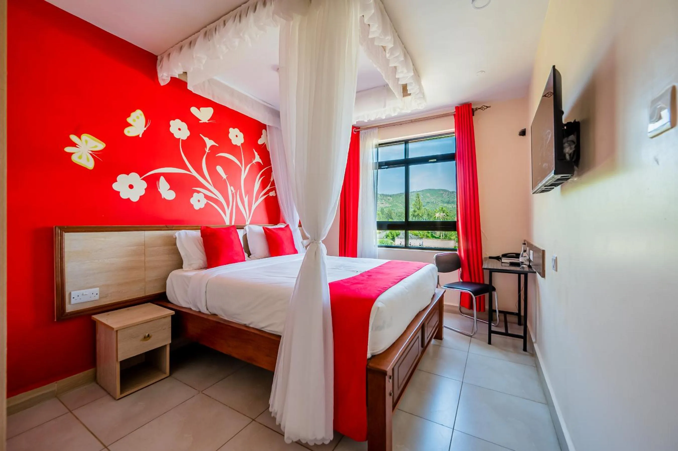 Bed in Divine Homes Resort Kisumu