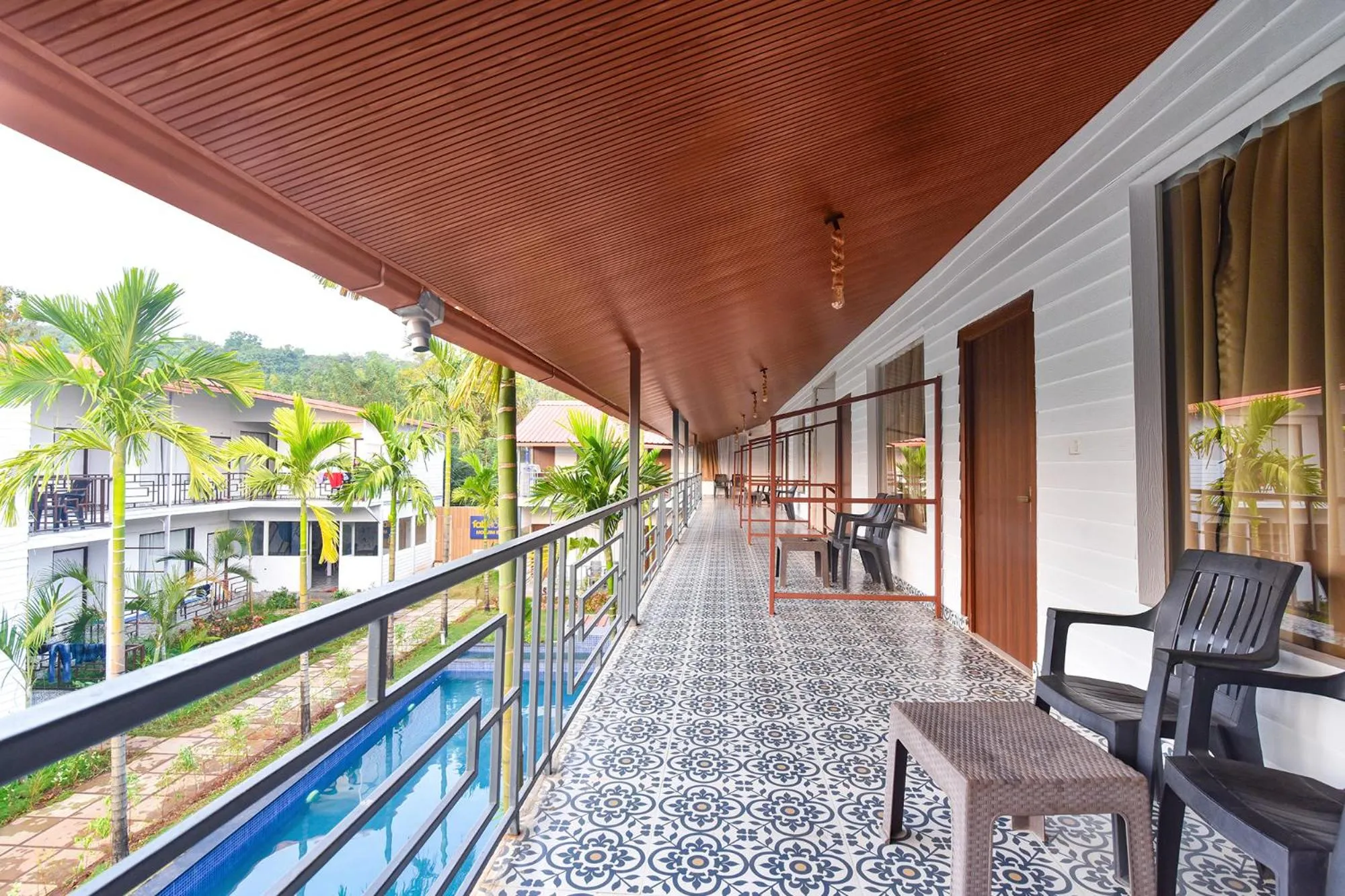 Balcony/Terrace in FabHotel Morjim Bliss - 500M From Morjim Beach