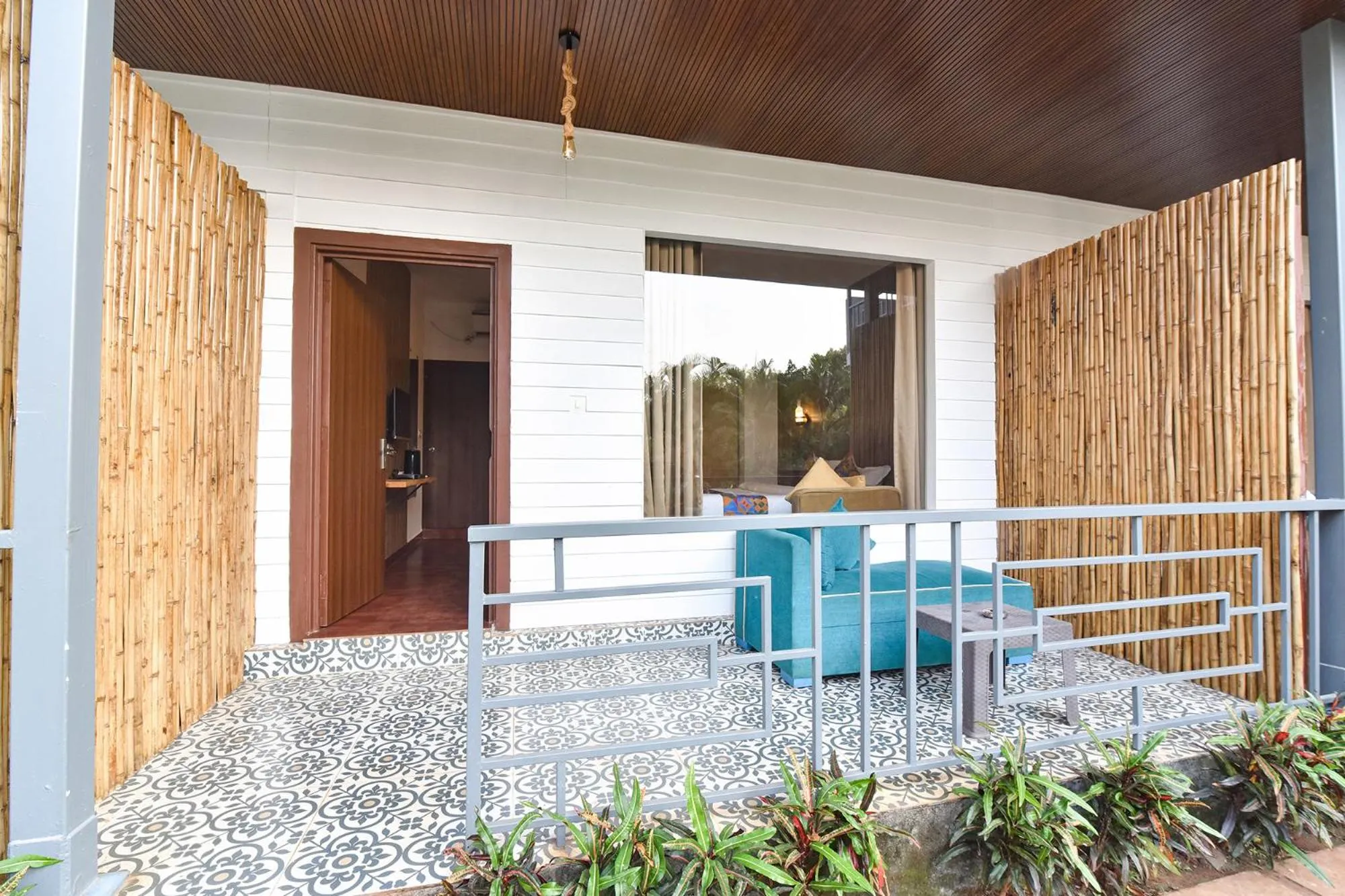 Balcony/Terrace in FabHotel Morjim Bliss - 500M From Morjim Beach