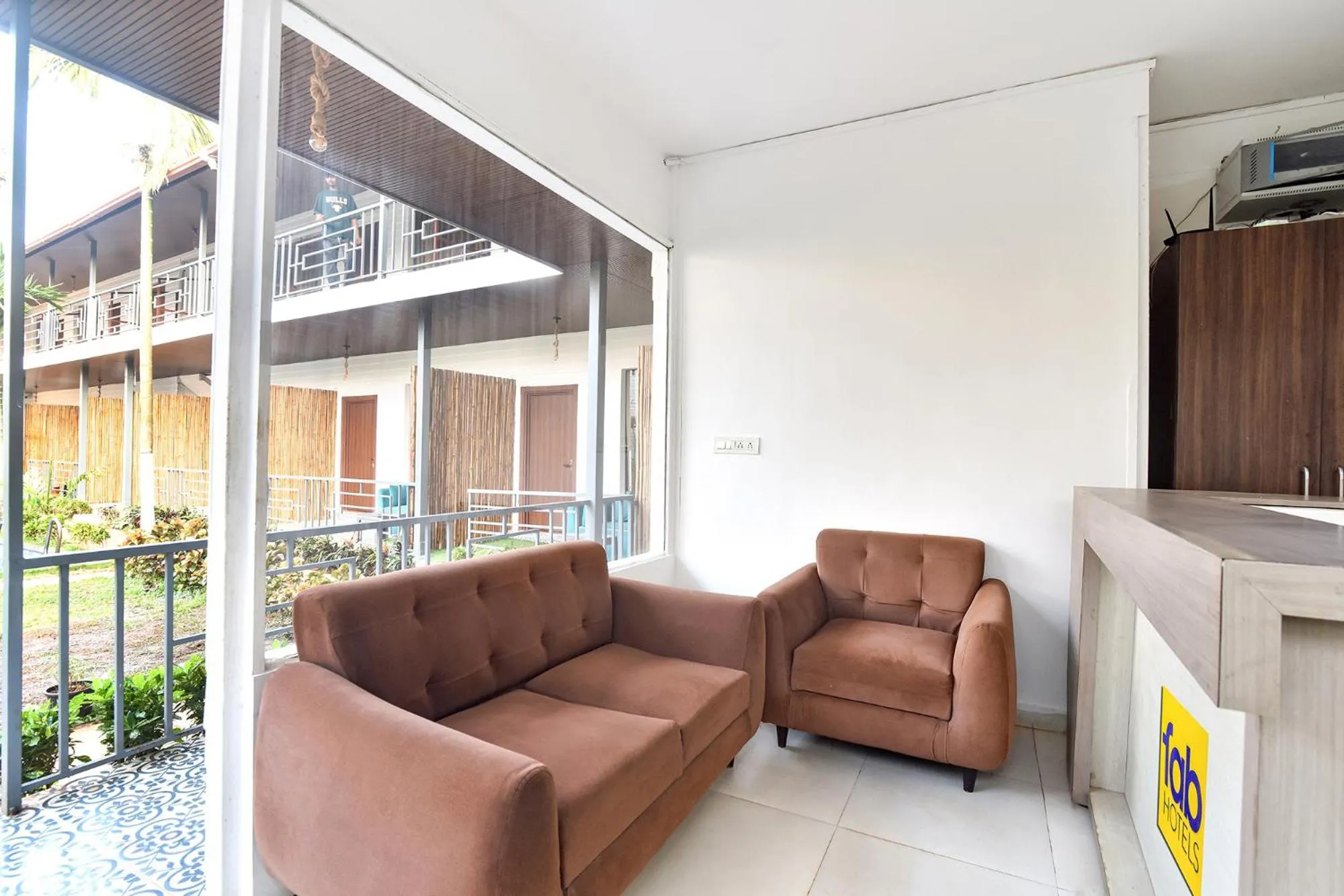 Lobby or reception in FabHotel Morjim Bliss - 500M From Morjim Beach