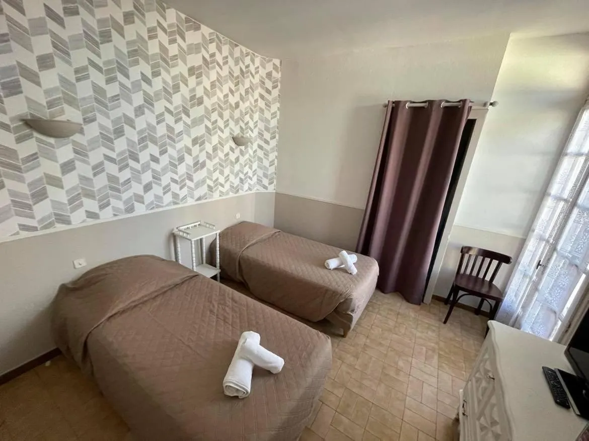 Twin Room in Hôtel Restaurant Le Saint Gillois