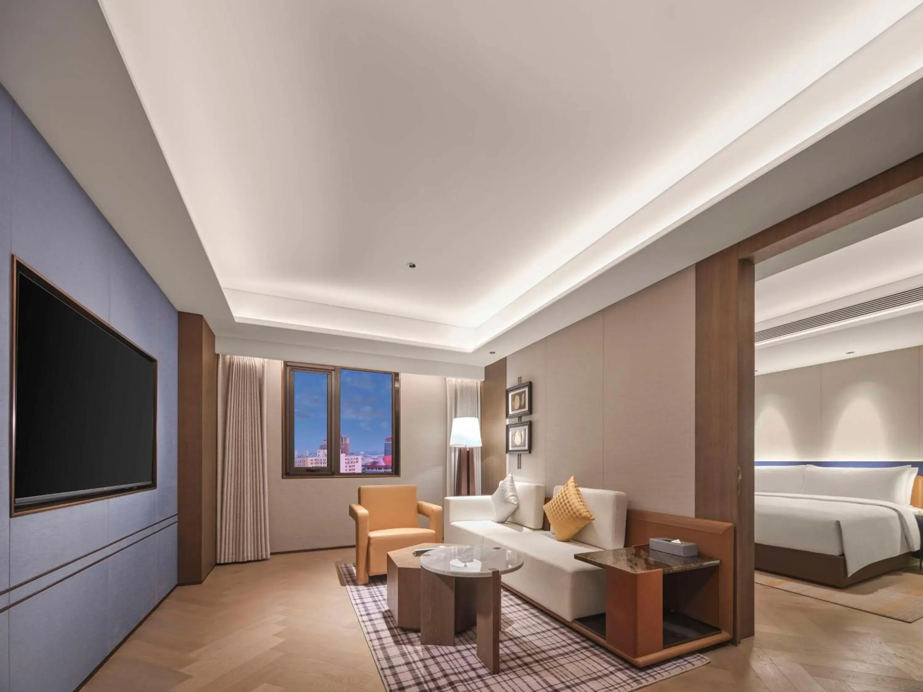 Living room, Bed in Doubletree By Hilton Beijing East Third Ring Road Living room, Bed in Doubletree By Hilton Beijing East Third Ring Road