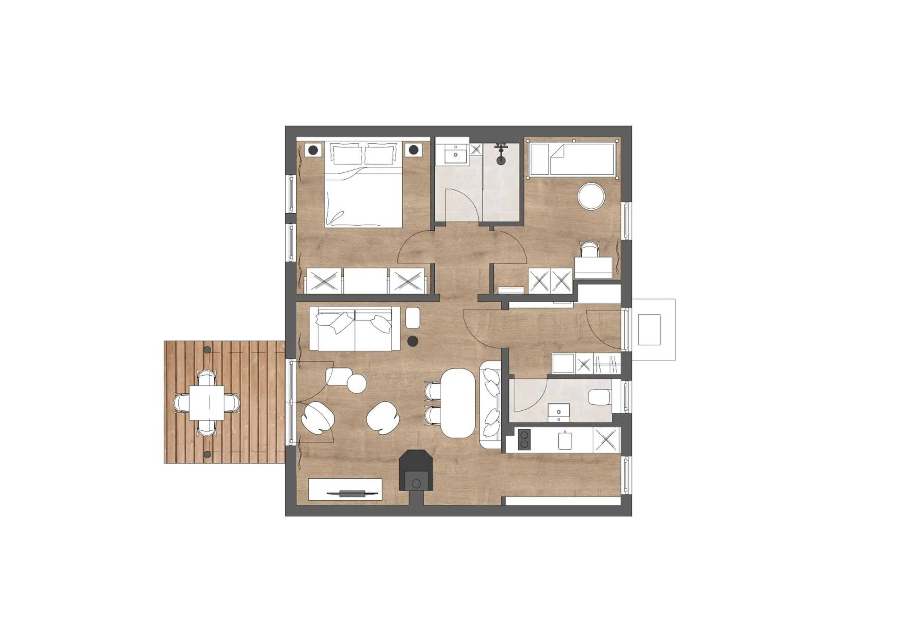 Floor plan in BEECH Resort Fleesensee
