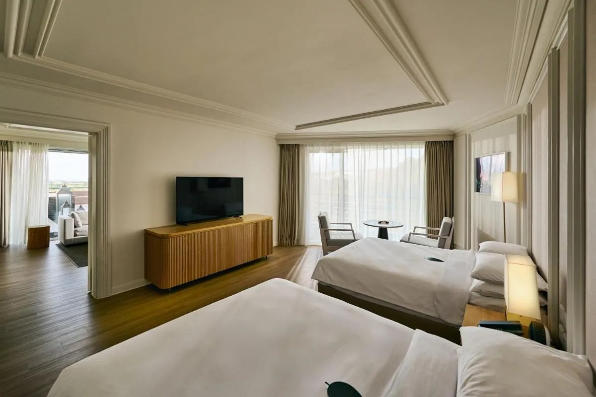 Bedroom, Bed in Grand Josun Jeju