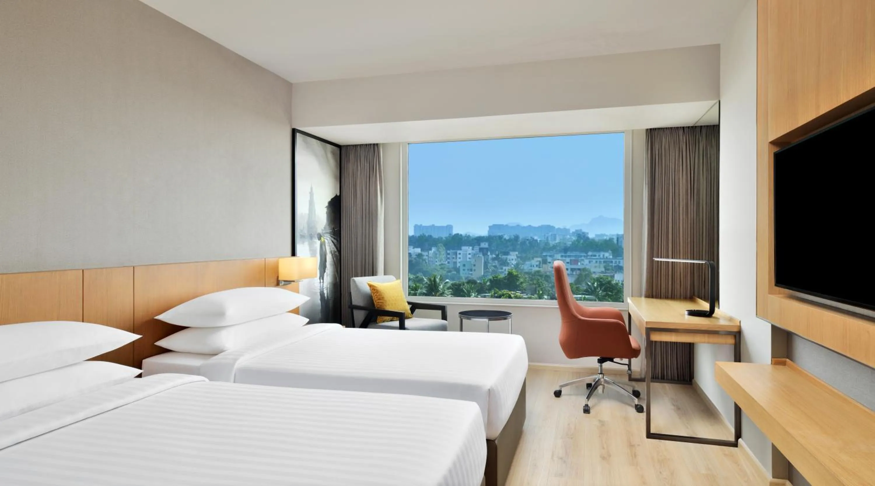View (from property/room), Bed in Courtyard by Marriott Nashik