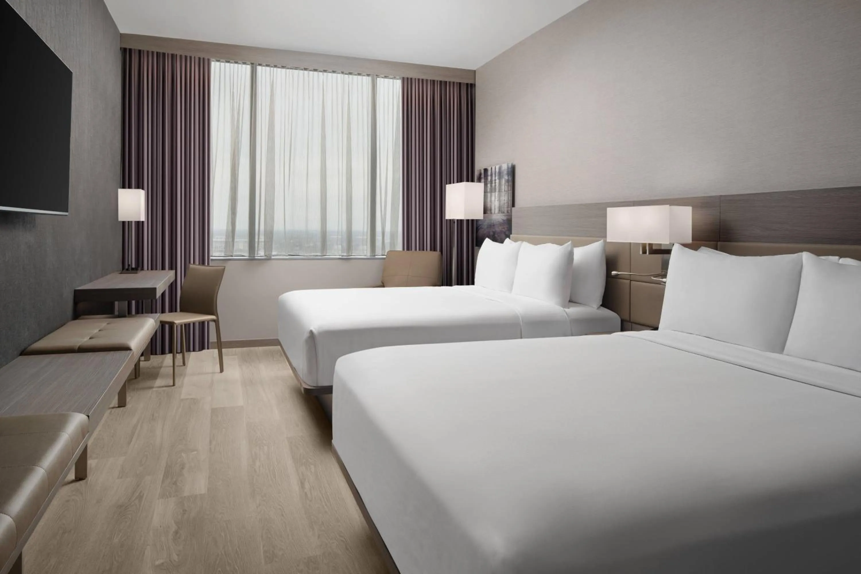 Photo of the whole room, Bed in AC Hotel by Marriott Orlando Downtown