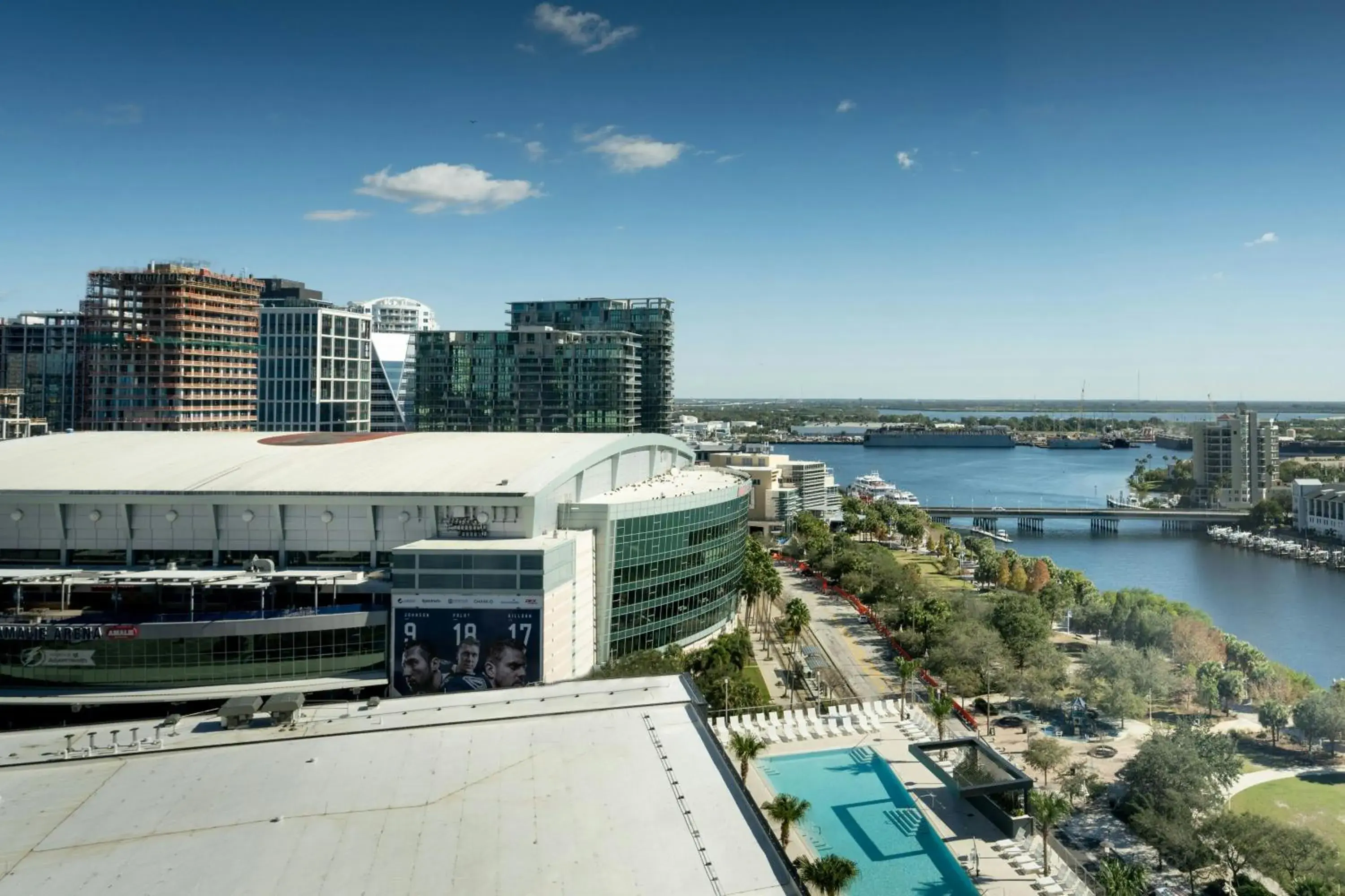 Premium Guest room with 1 King, Water view in JW Marriott Tampa Water Street Premium Guest room with 1 King, Water view in JW Marriott Tampa Water Street