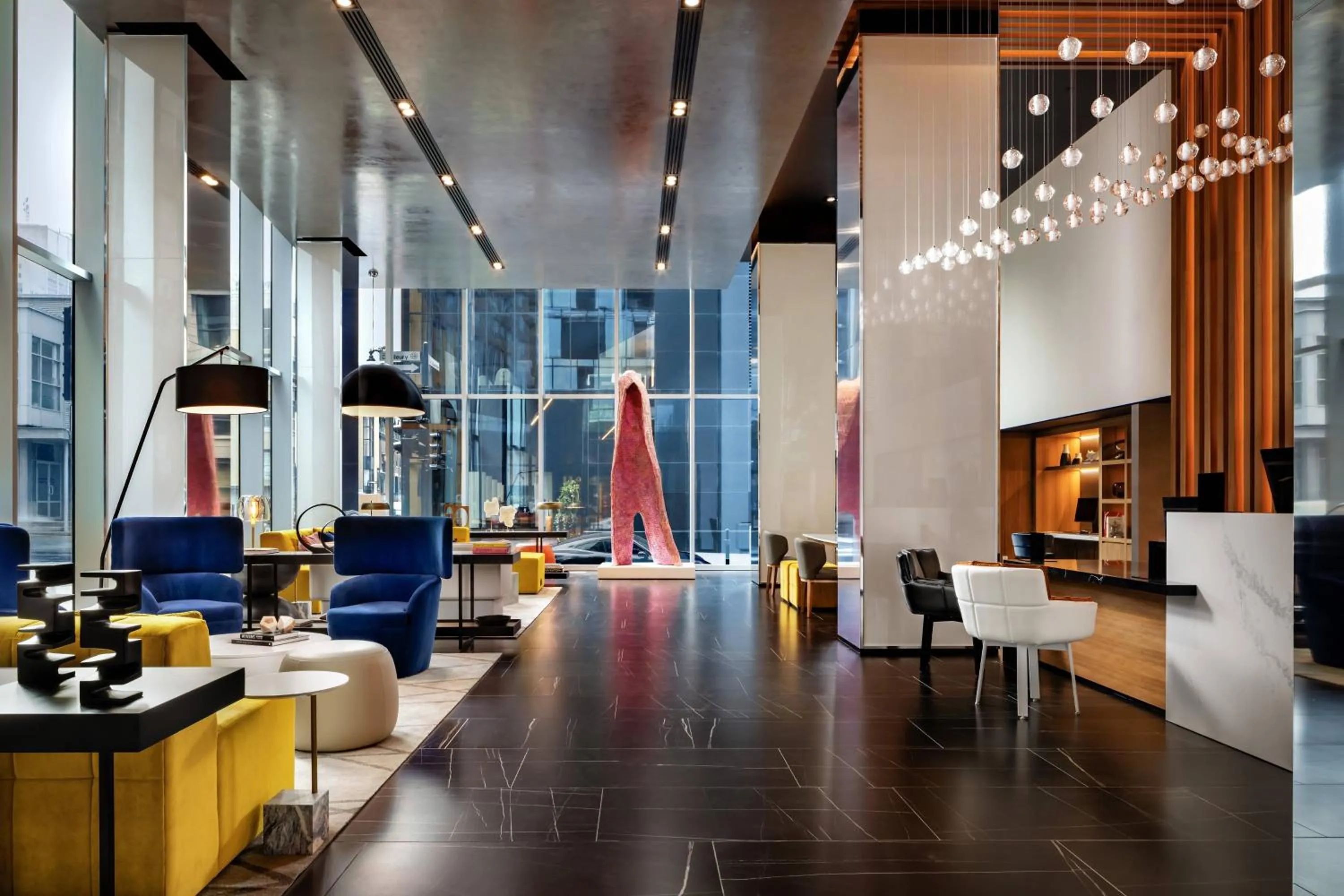 Lobby or reception in Humaniti Hotel Montreal, Autograph Collection