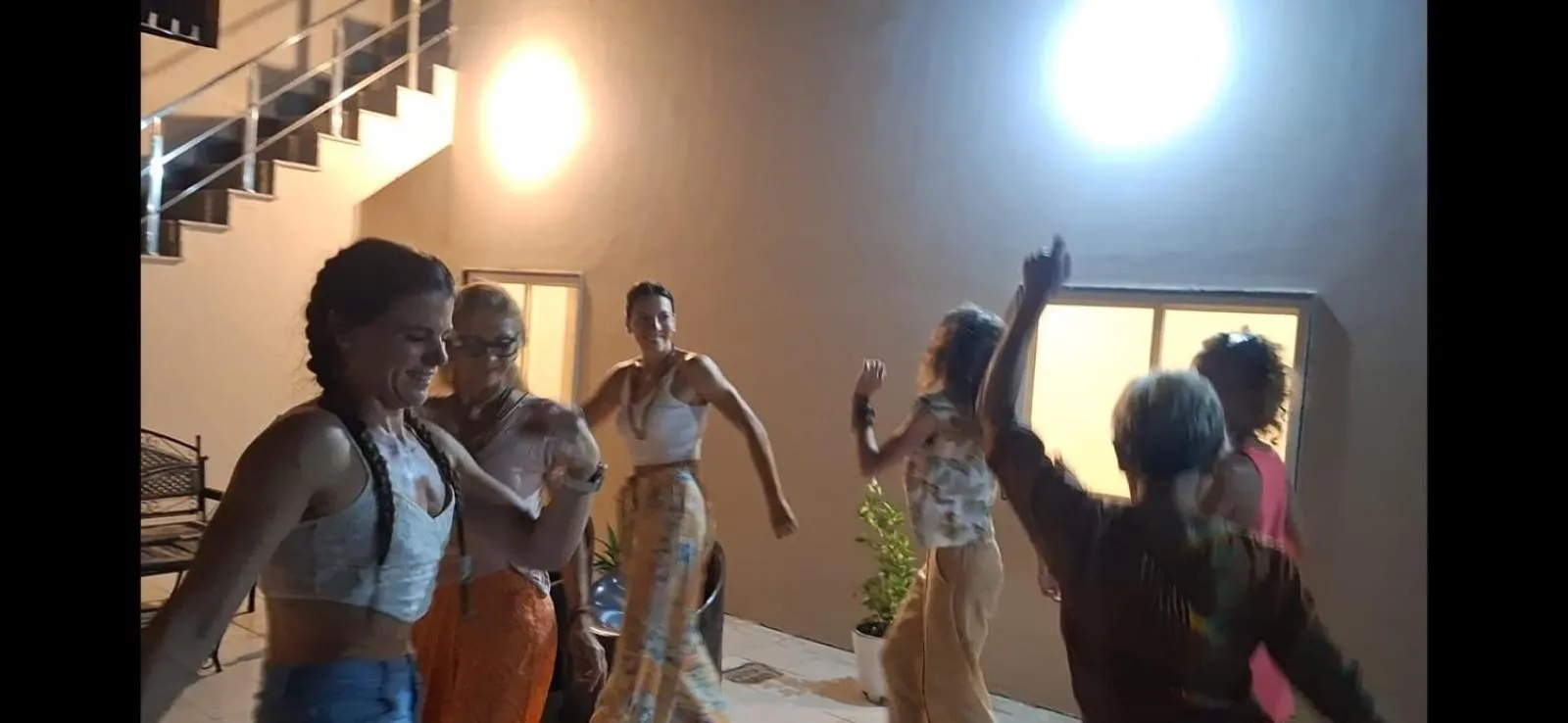 group of guests in The Taj Vista Agra -walking distance to Taj Mahal