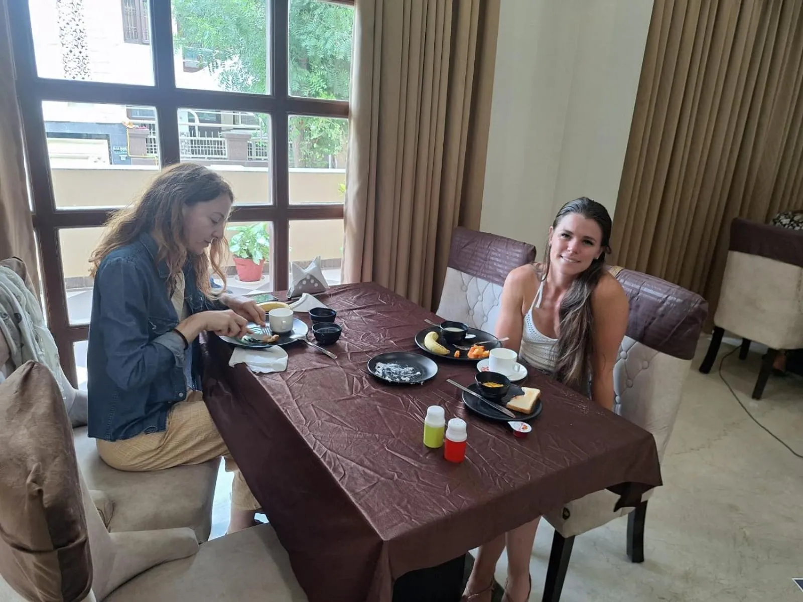 Breakfast in The Taj Vista Agra -walking distance to Taj Mahal