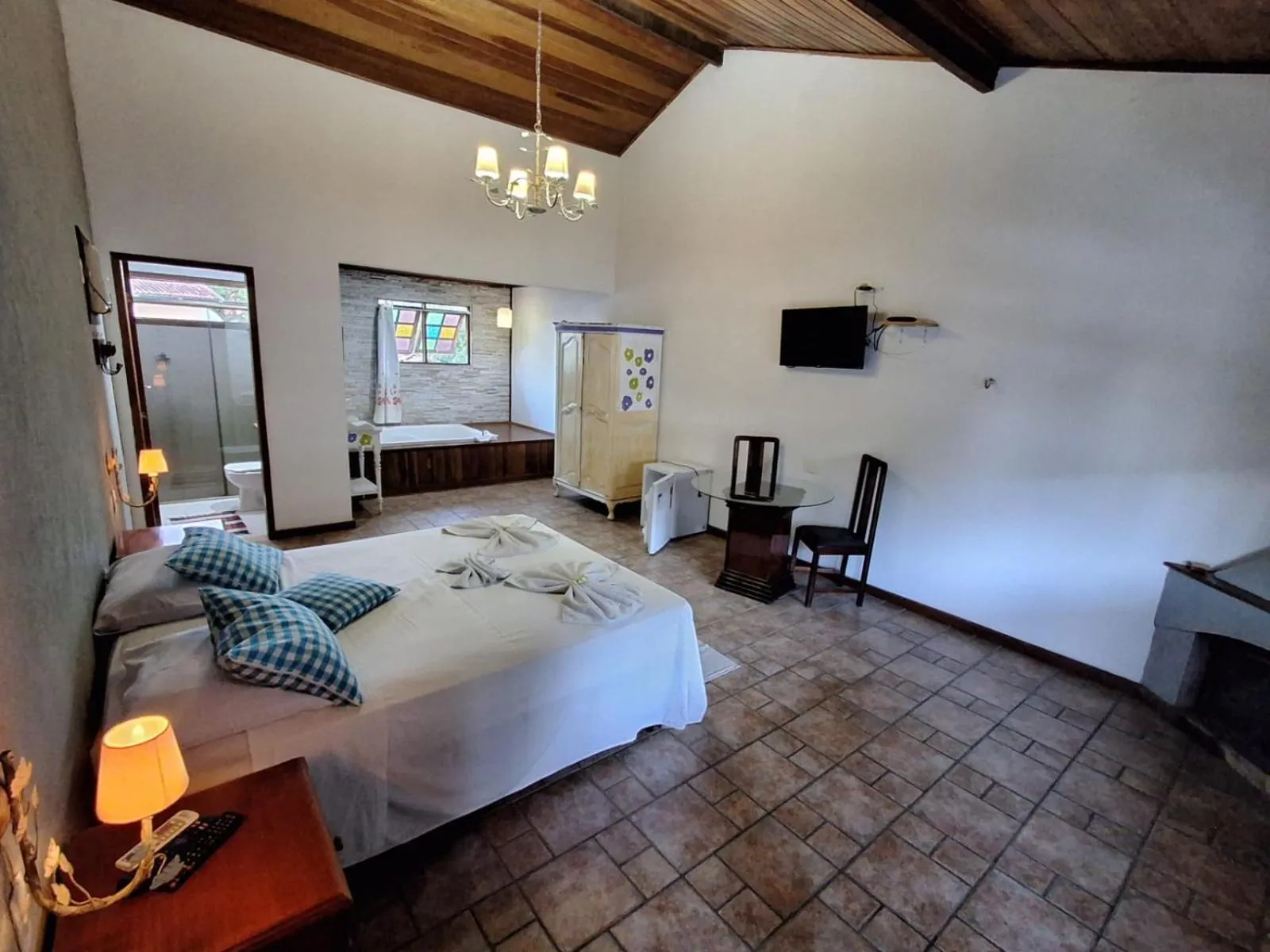 Bed in Pousada Nova Conquista