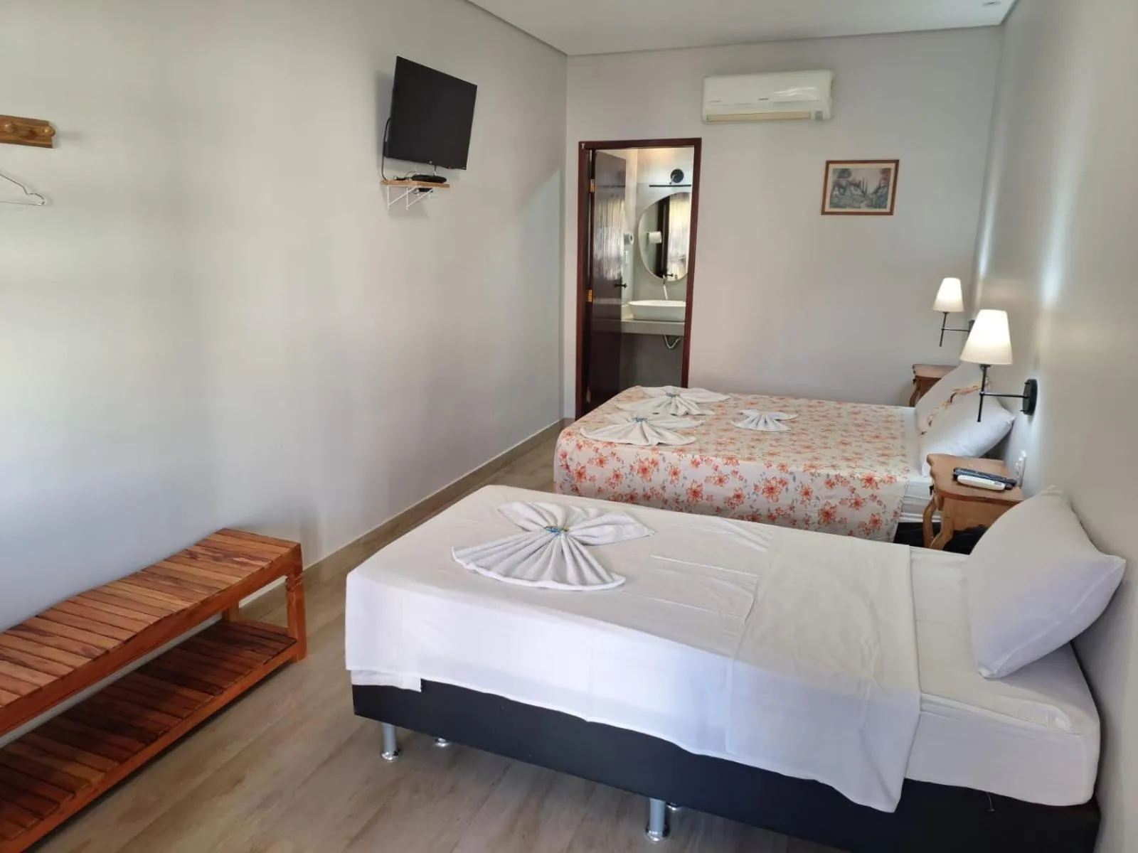 Bed in Pousada Nova Conquista