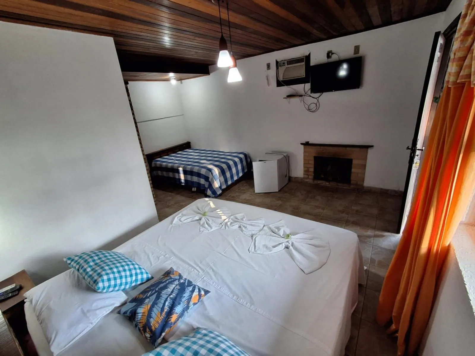 Bed in Pousada Nova Conquista