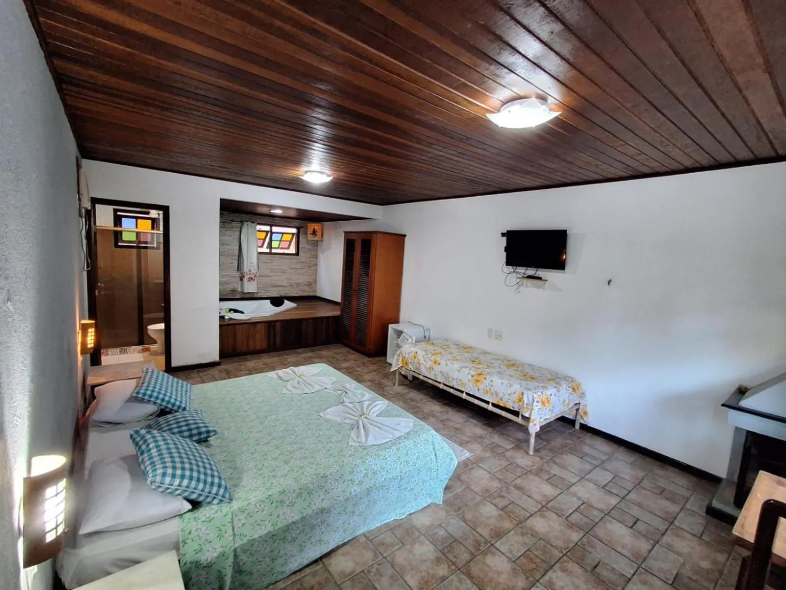 Bed in Pousada Nova Conquista