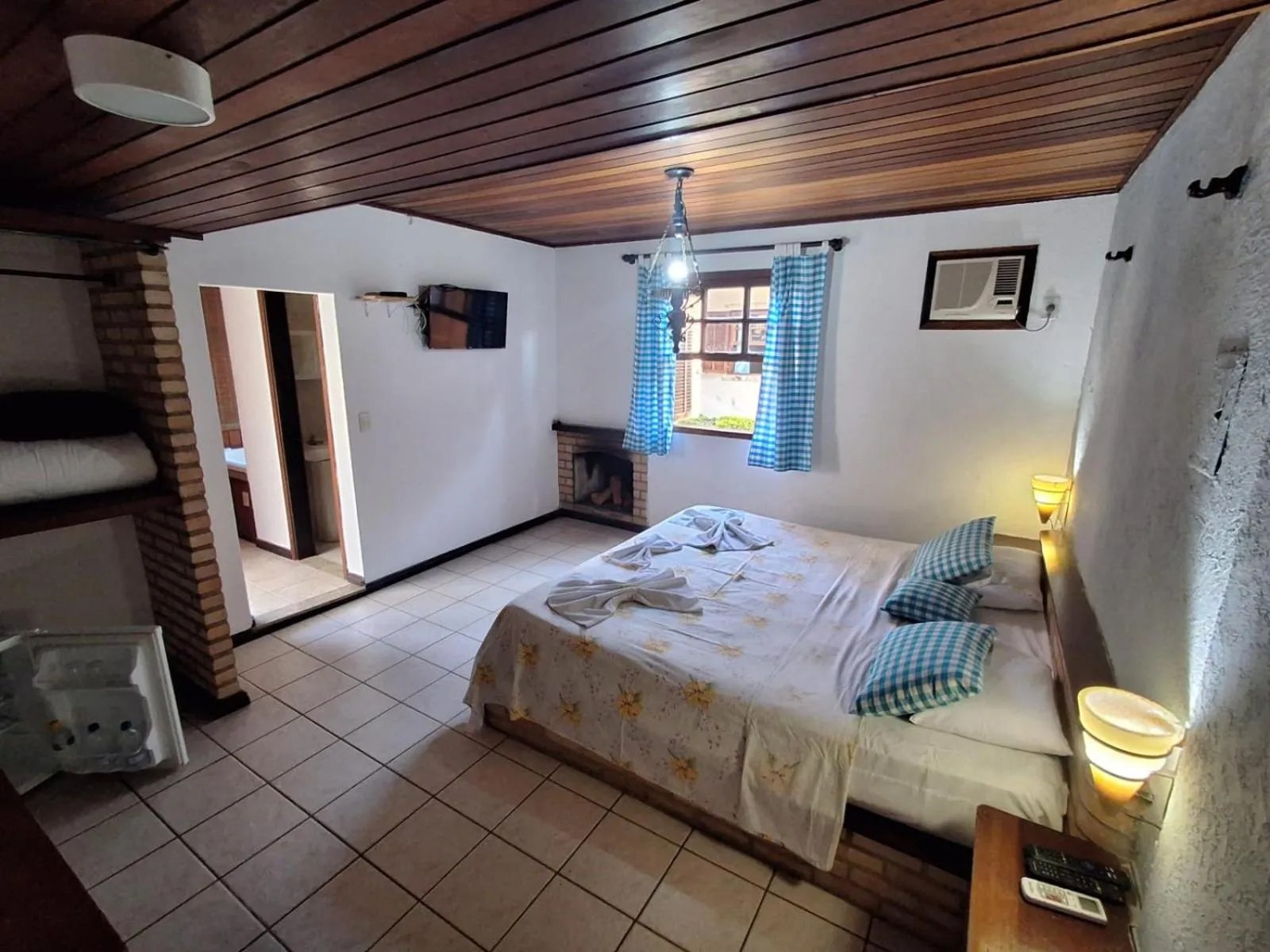 Bed in Pousada Nova Conquista