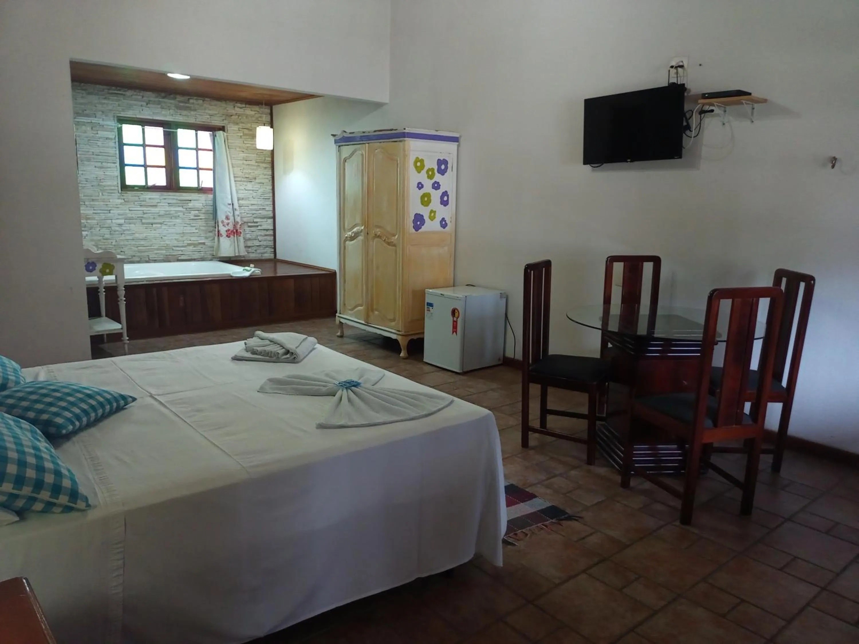 Bed in Pousada Nova Conquista