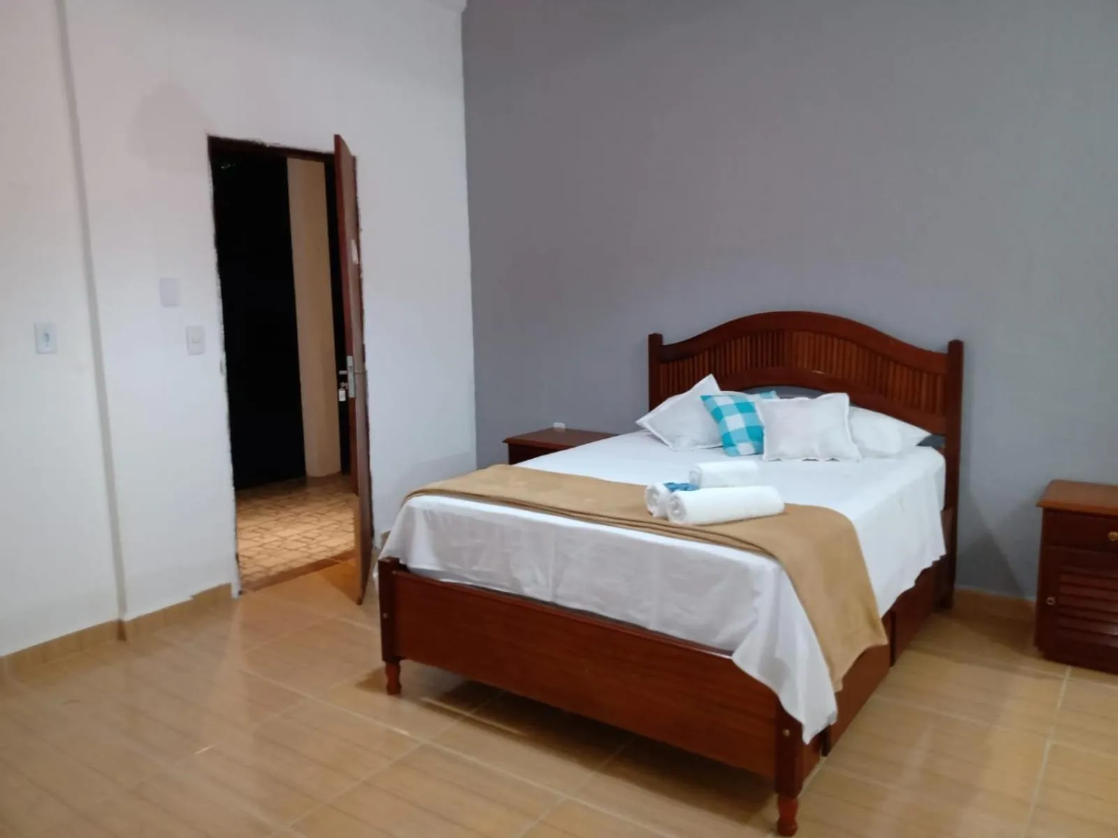 Bed in Pousada Nova Conquista