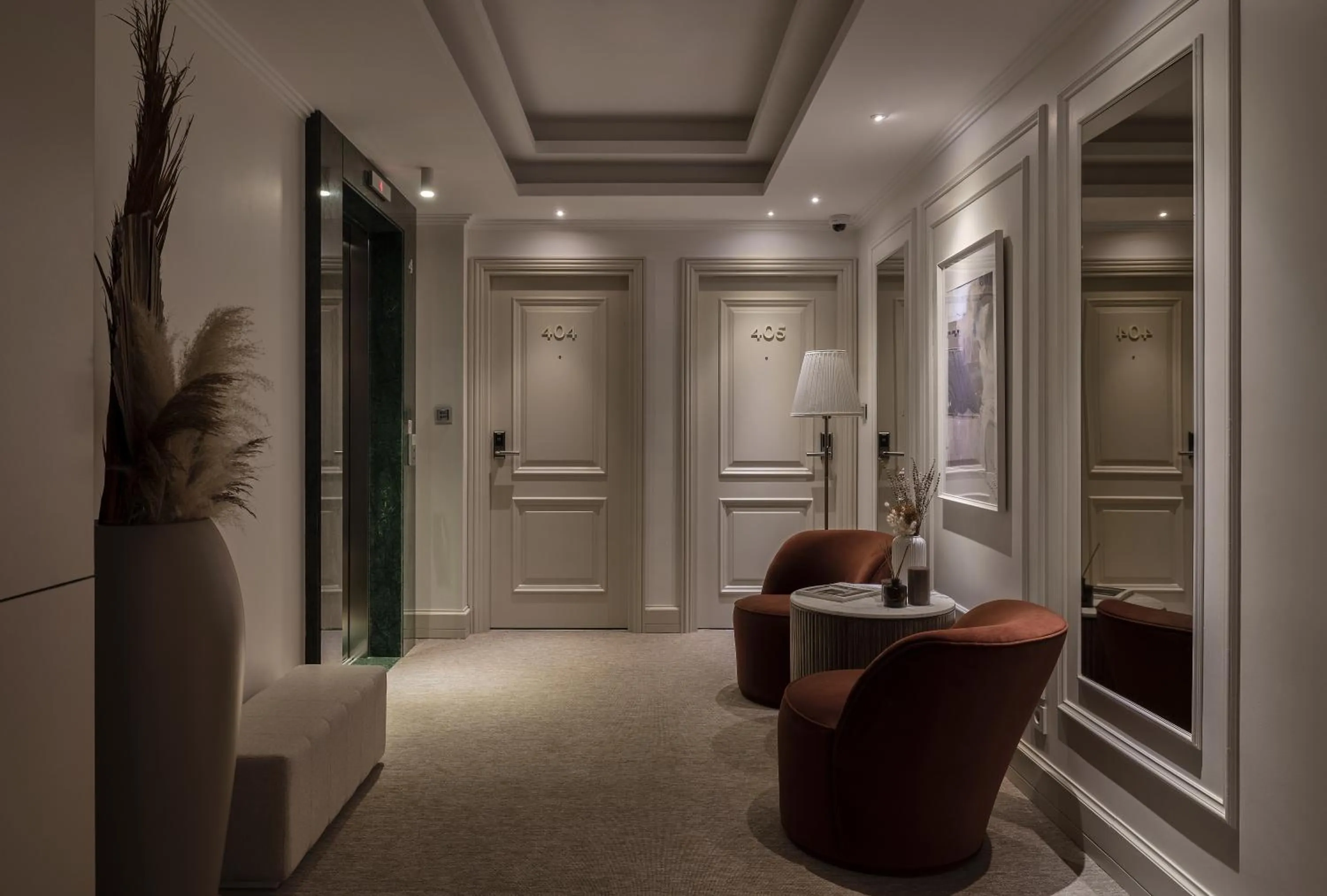 Decorative detail in Delita City Hotel