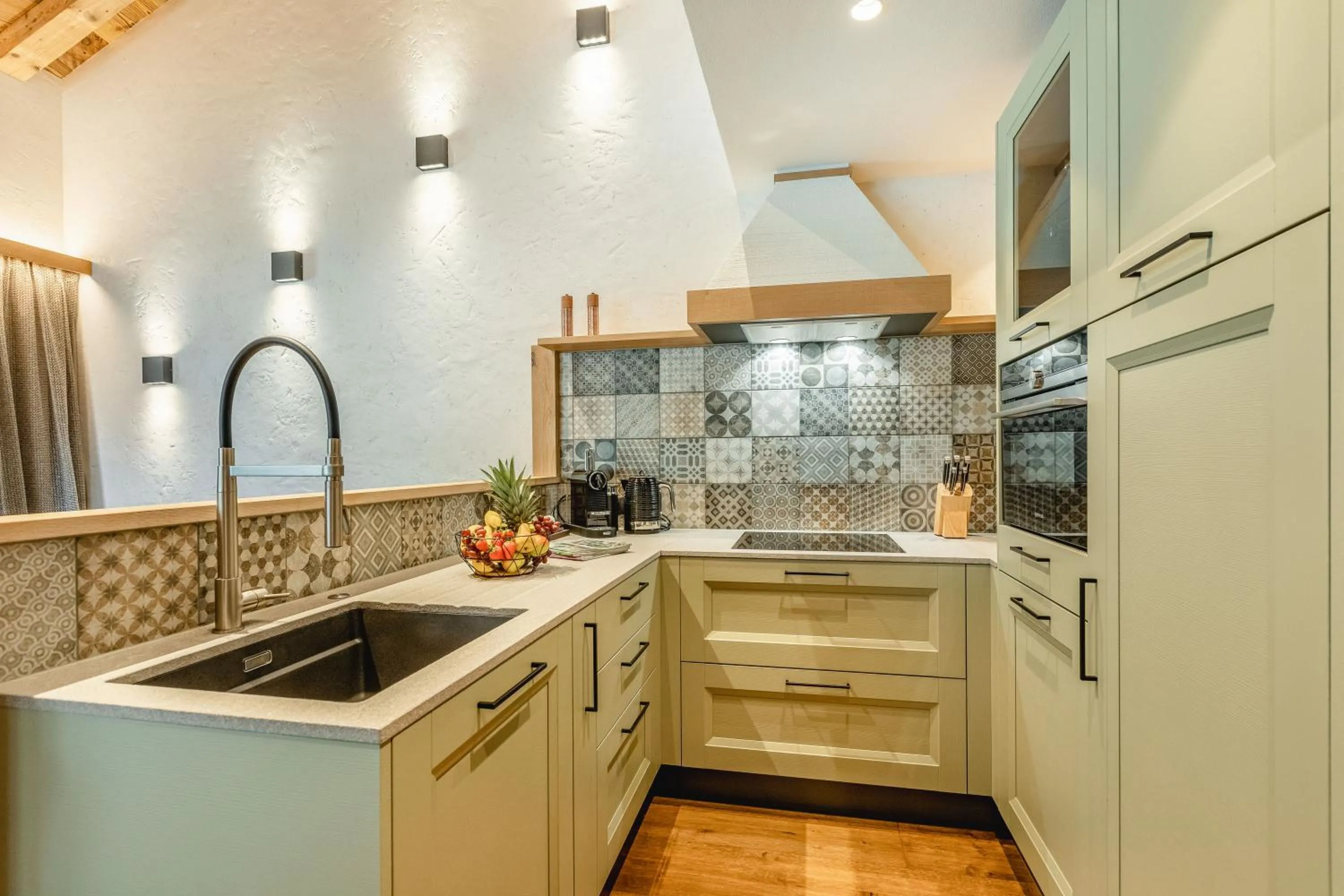 Kitchen or kitchenette in Apartmenthaus Wiesenhof