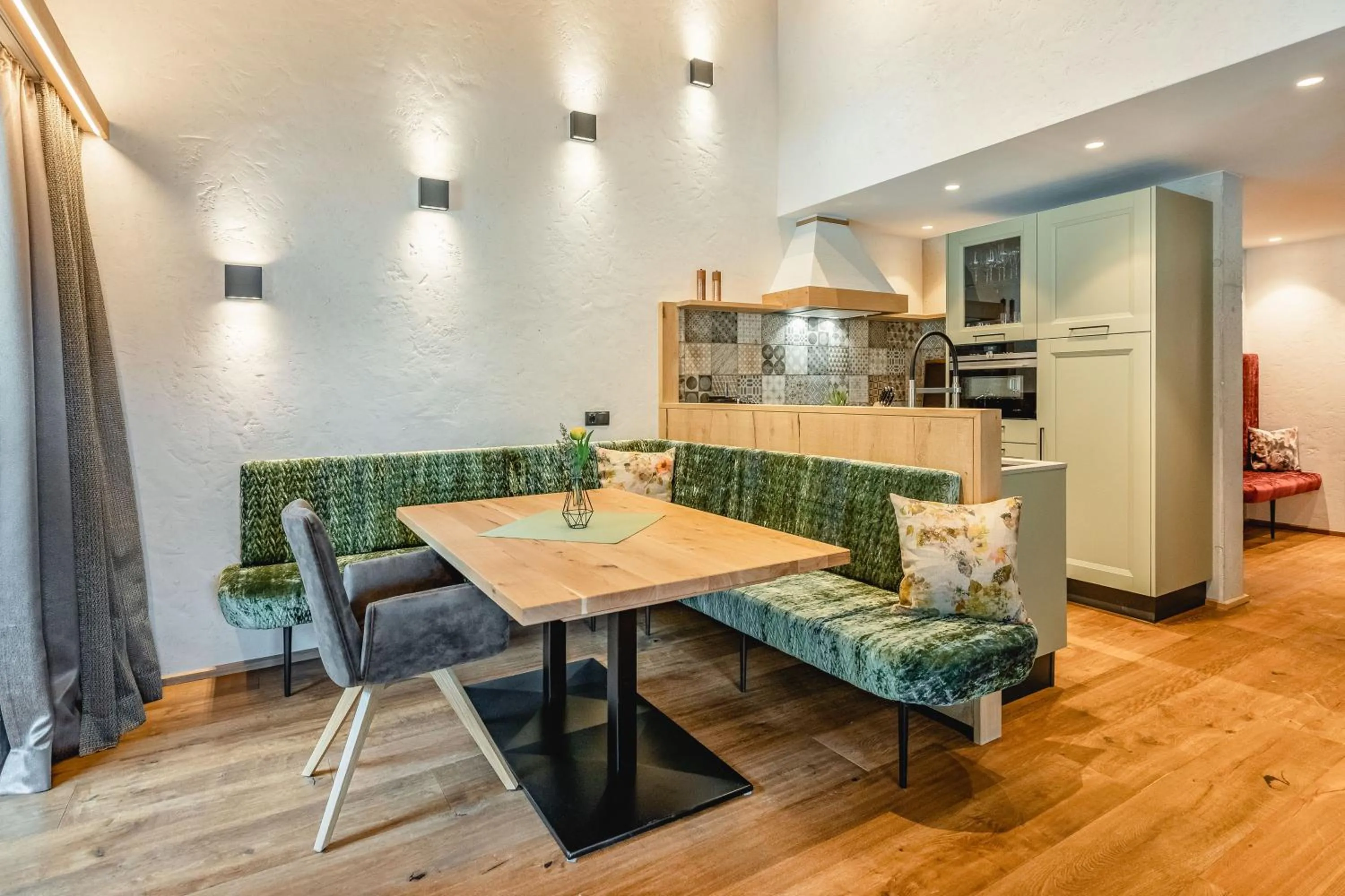 Kitchen or kitchenette in Apartmenthaus Wiesenhof