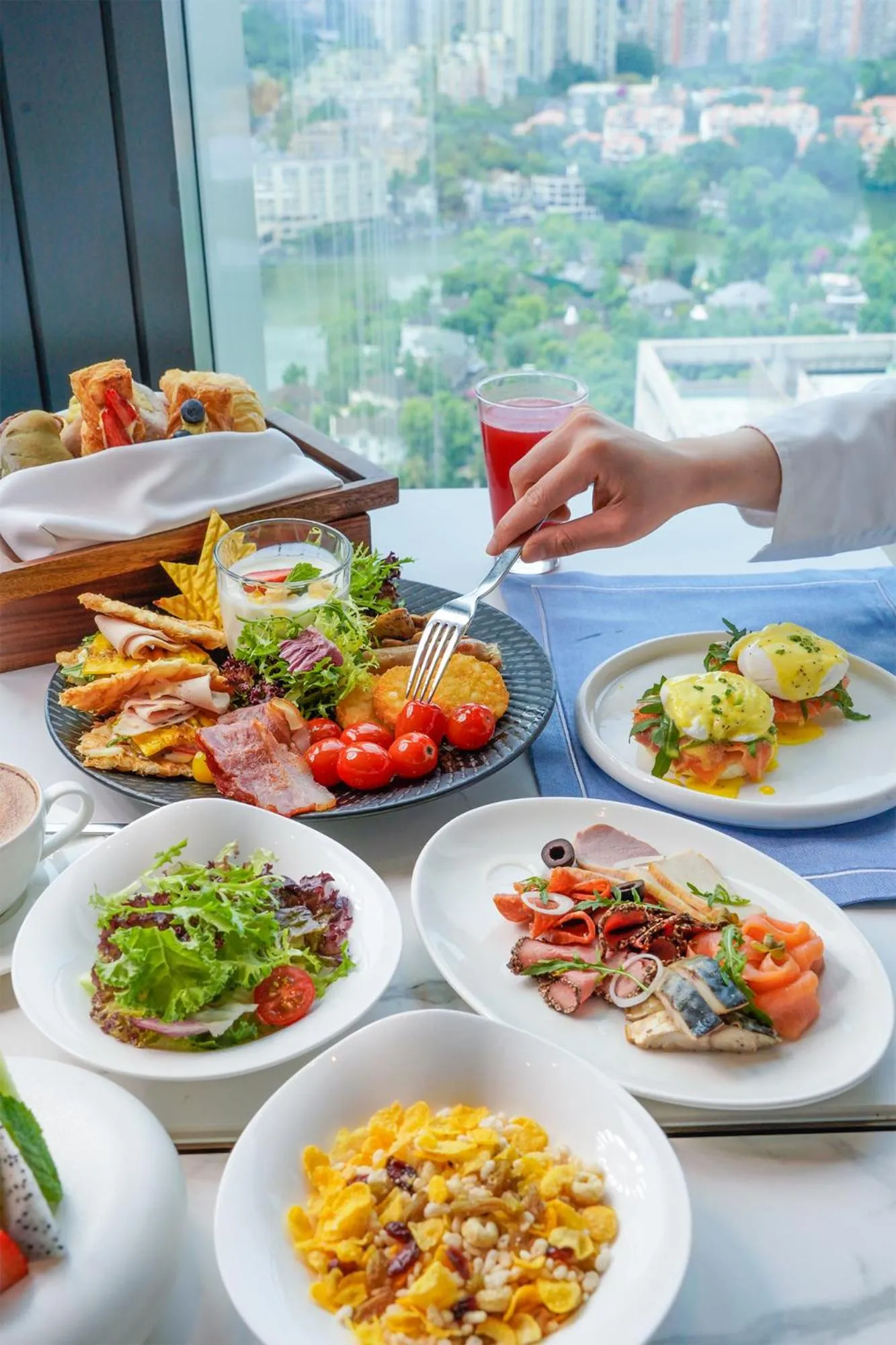 Breakfast in Hilton Chongqing Liangjiang New Area