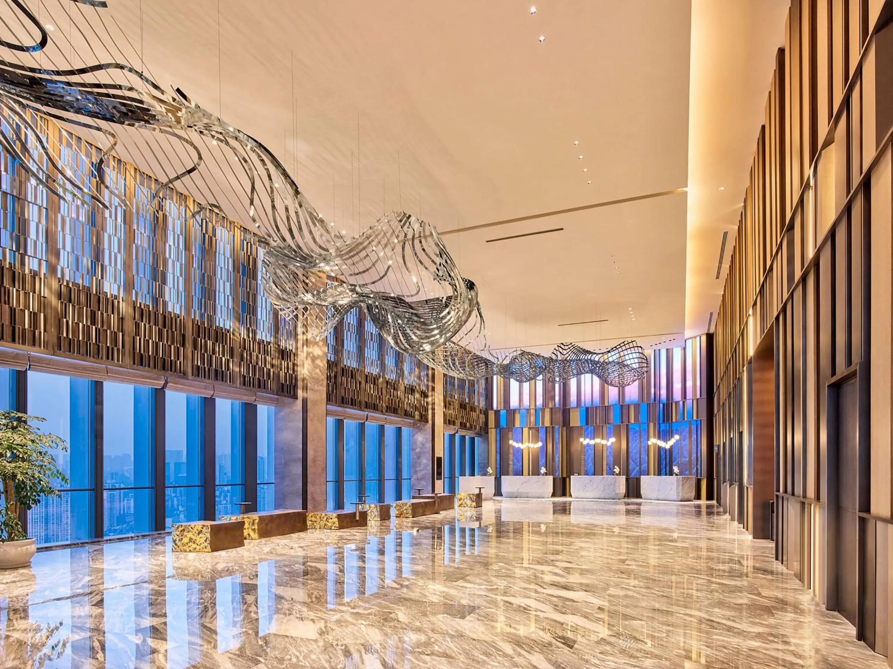 Lobby or reception in Hilton Chongqing Liangjiang New Area