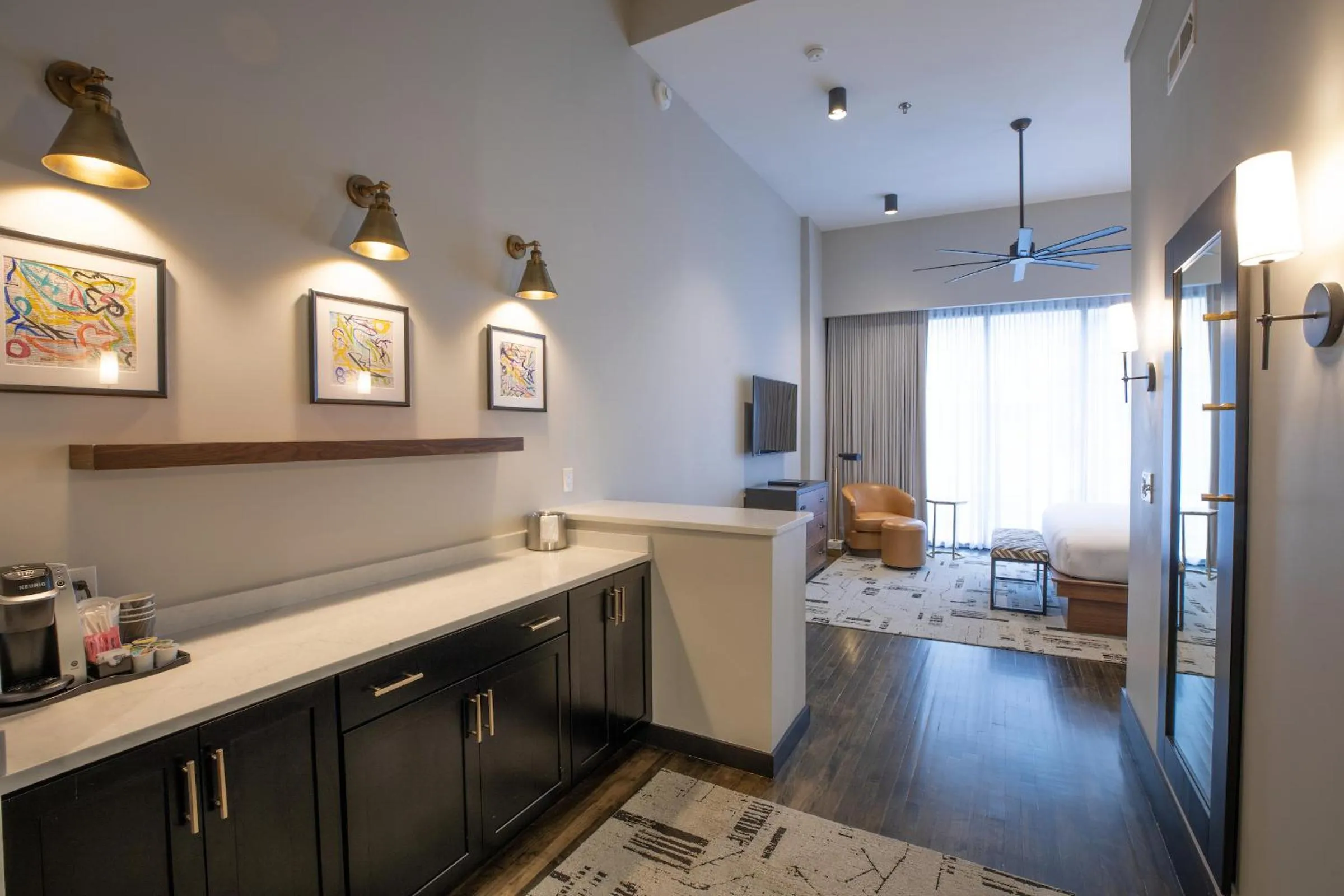 Living room in The Bee Hotel, Danville