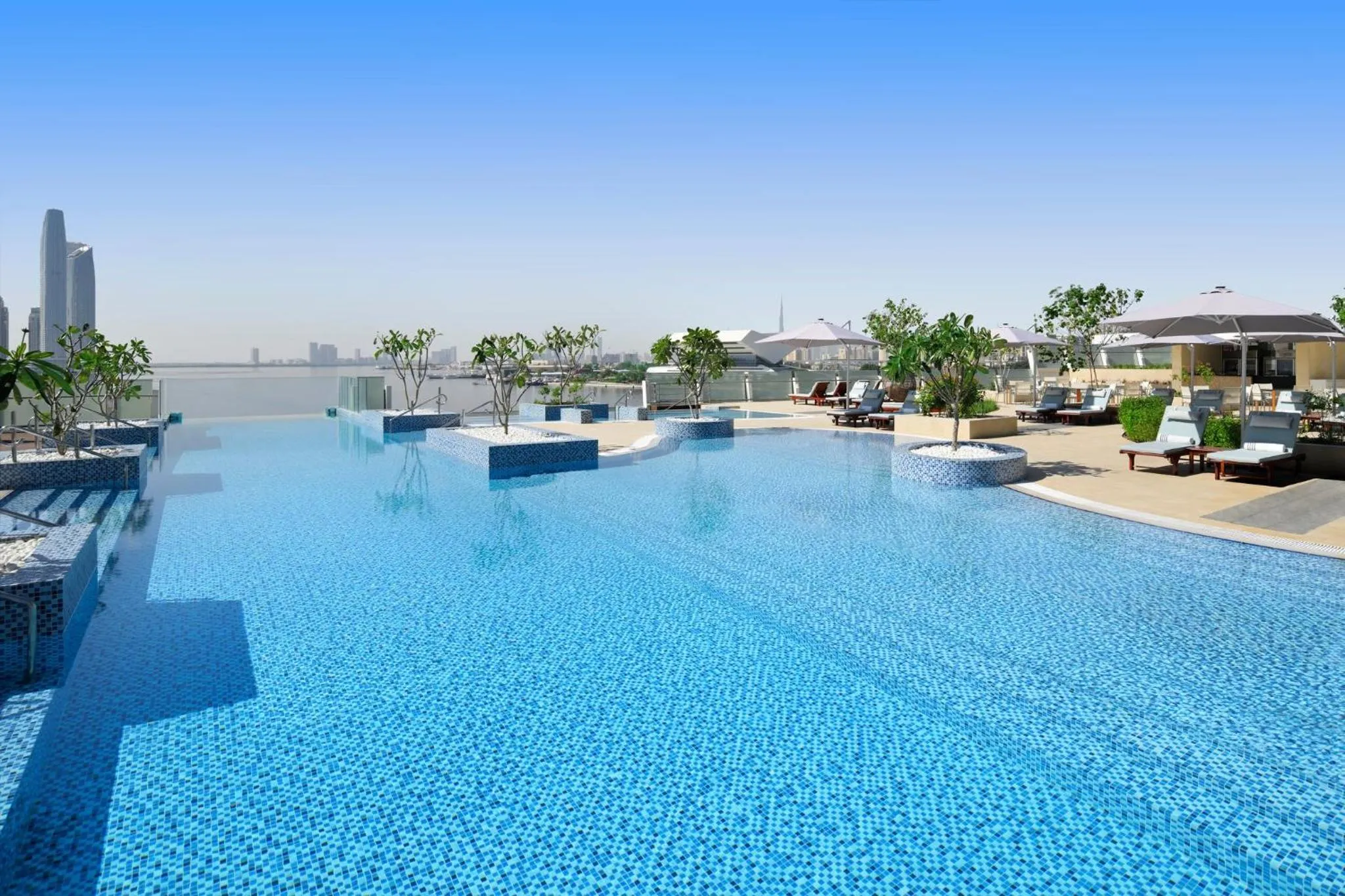Swimming pool in InterContinental Dubai Festival City by IHG