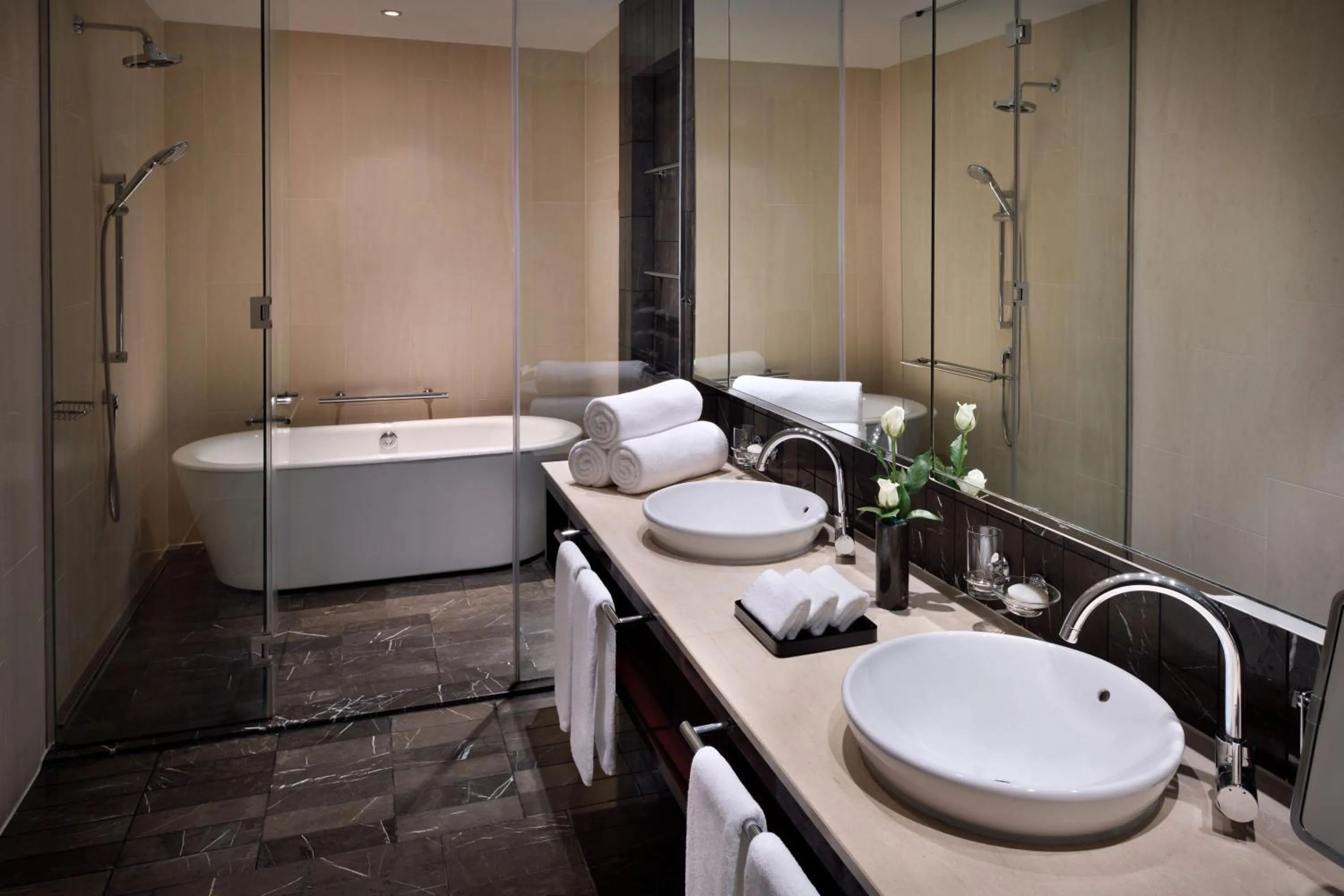 Bathroom in InterContinental Dubai Festival City by IHG