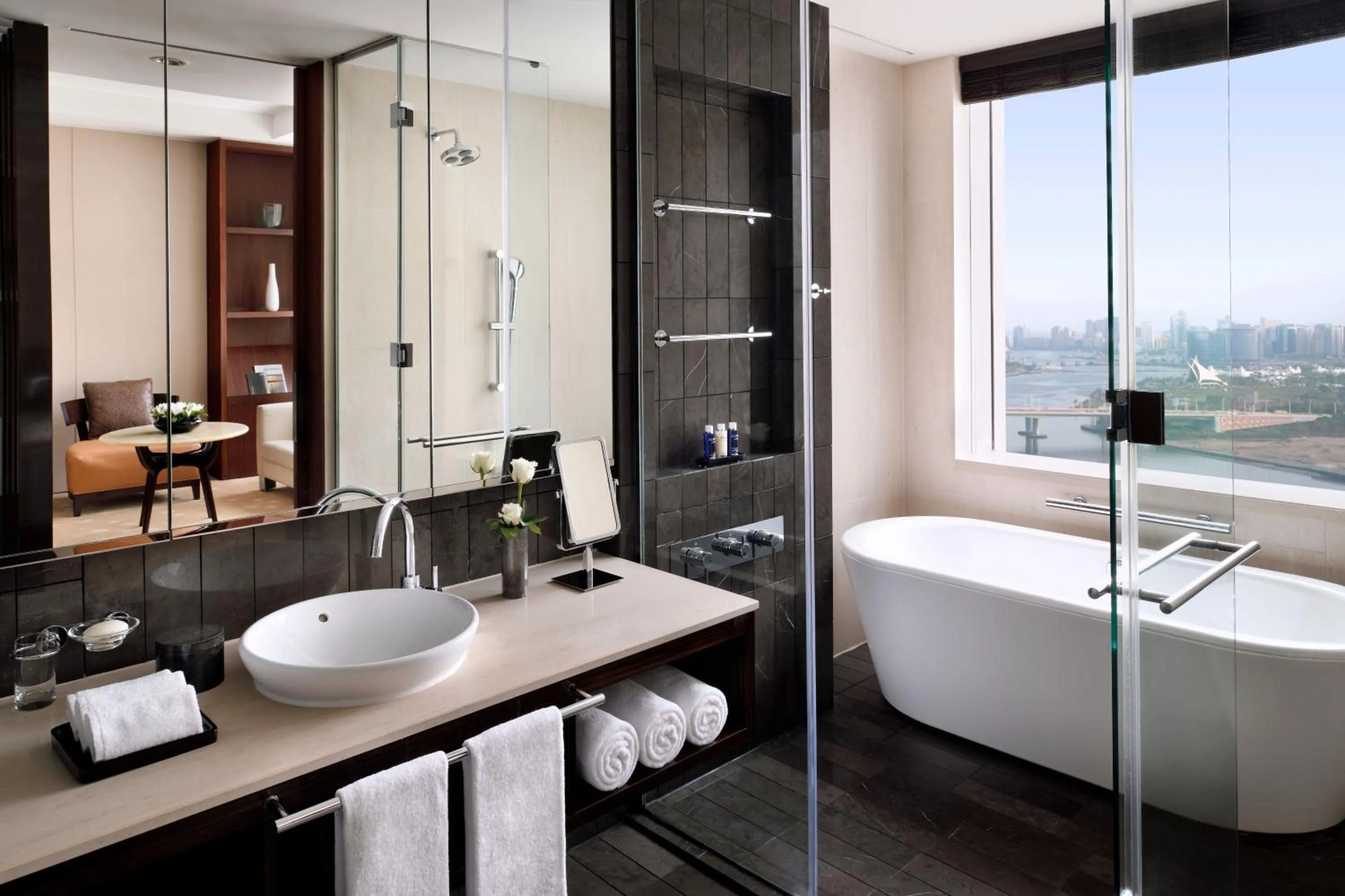 Bathroom in InterContinental Dubai Festival City by IHG