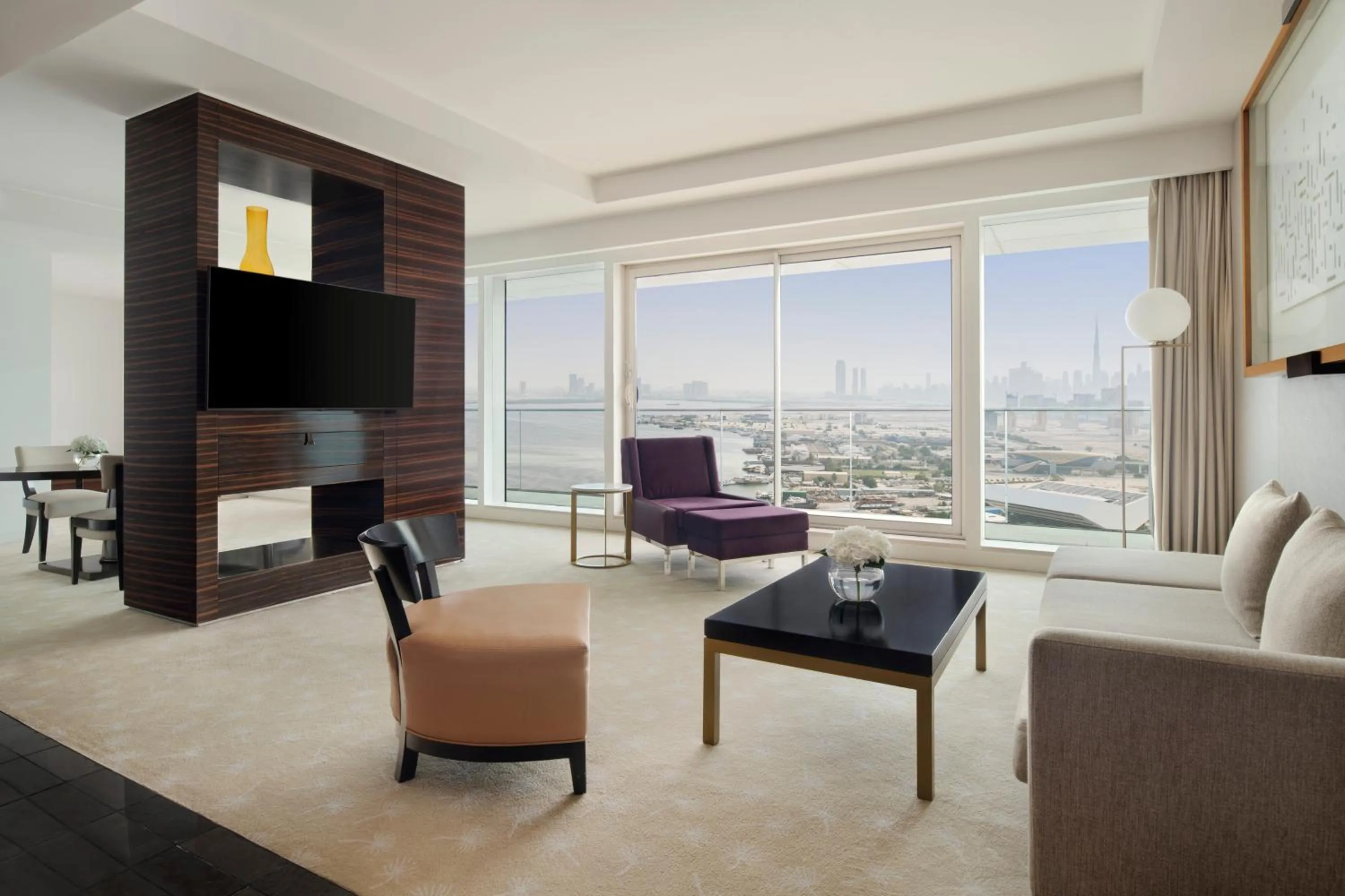 Living room in InterContinental Dubai Festival City by IHG