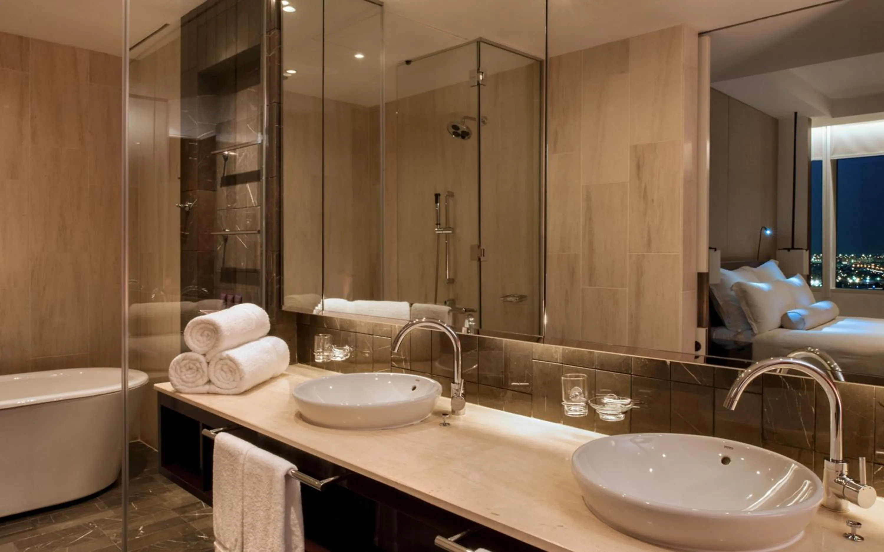 Bathroom in InterContinental Dubai Festival City by IHG