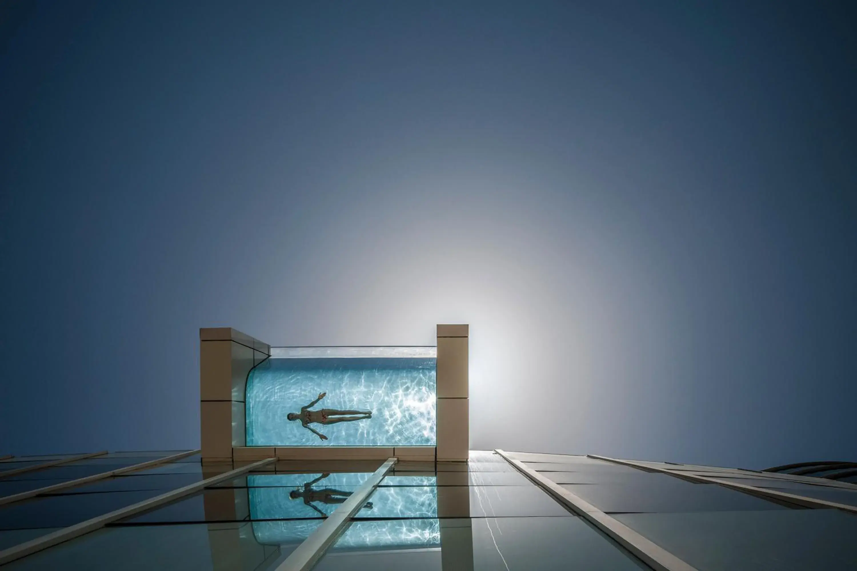 Swimming pool in InterContinental Dubai Festival City by IHG Swimming pool in InterContinental Dubai Festival City by IHG