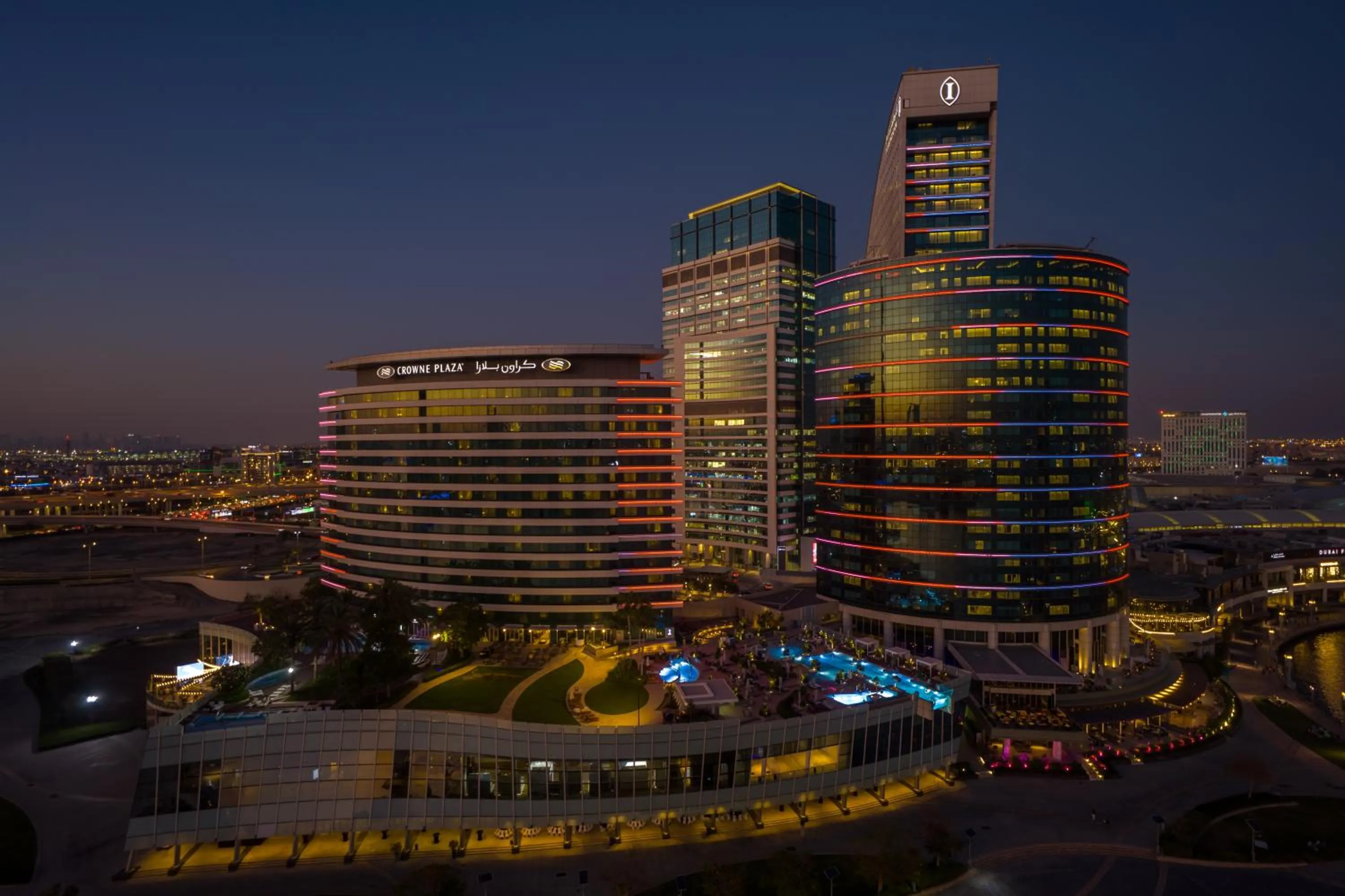 Property building in Crowne Plaza Dubai Festival City