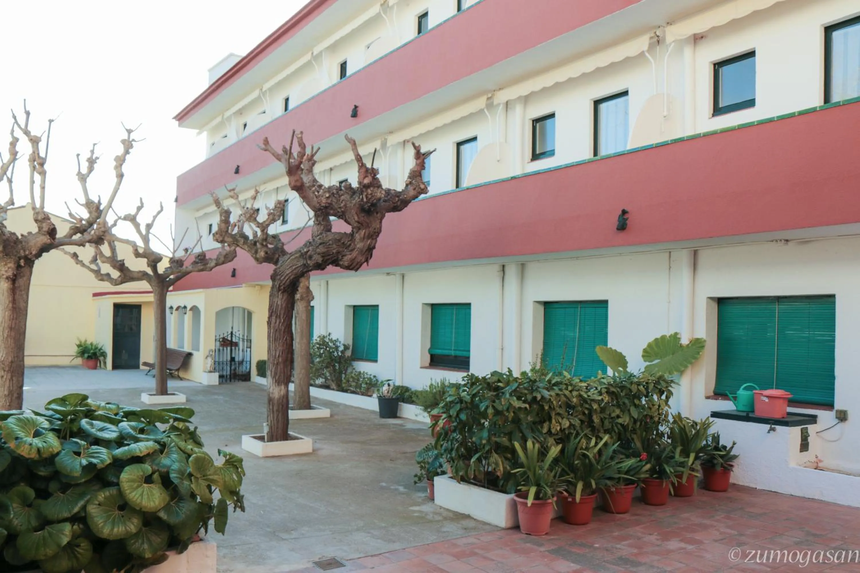 Patio in Hostal Plaja i Pati de Can Plaja