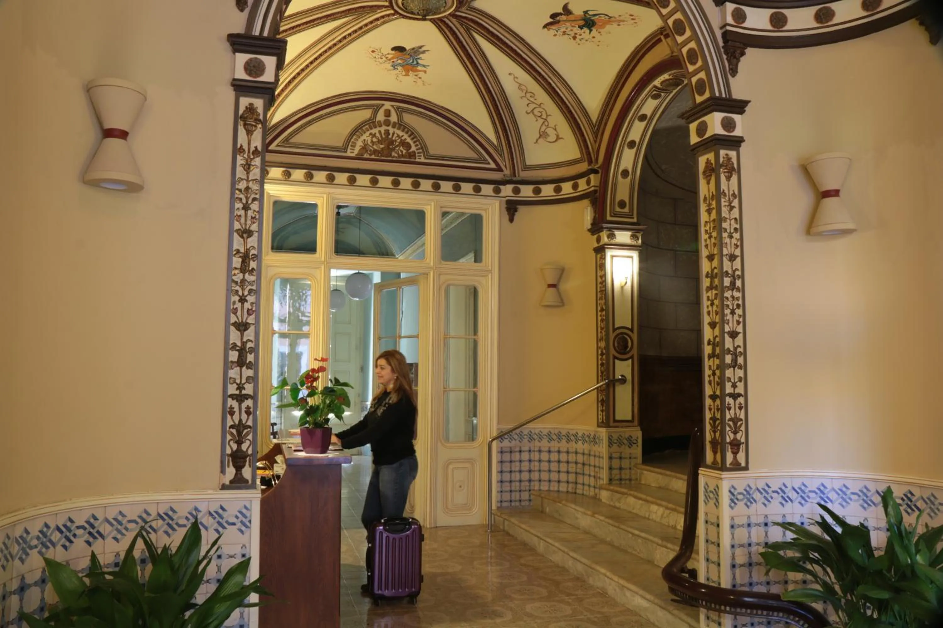 Lobby or reception in Hostal Plaja i Pati de Can Plaja