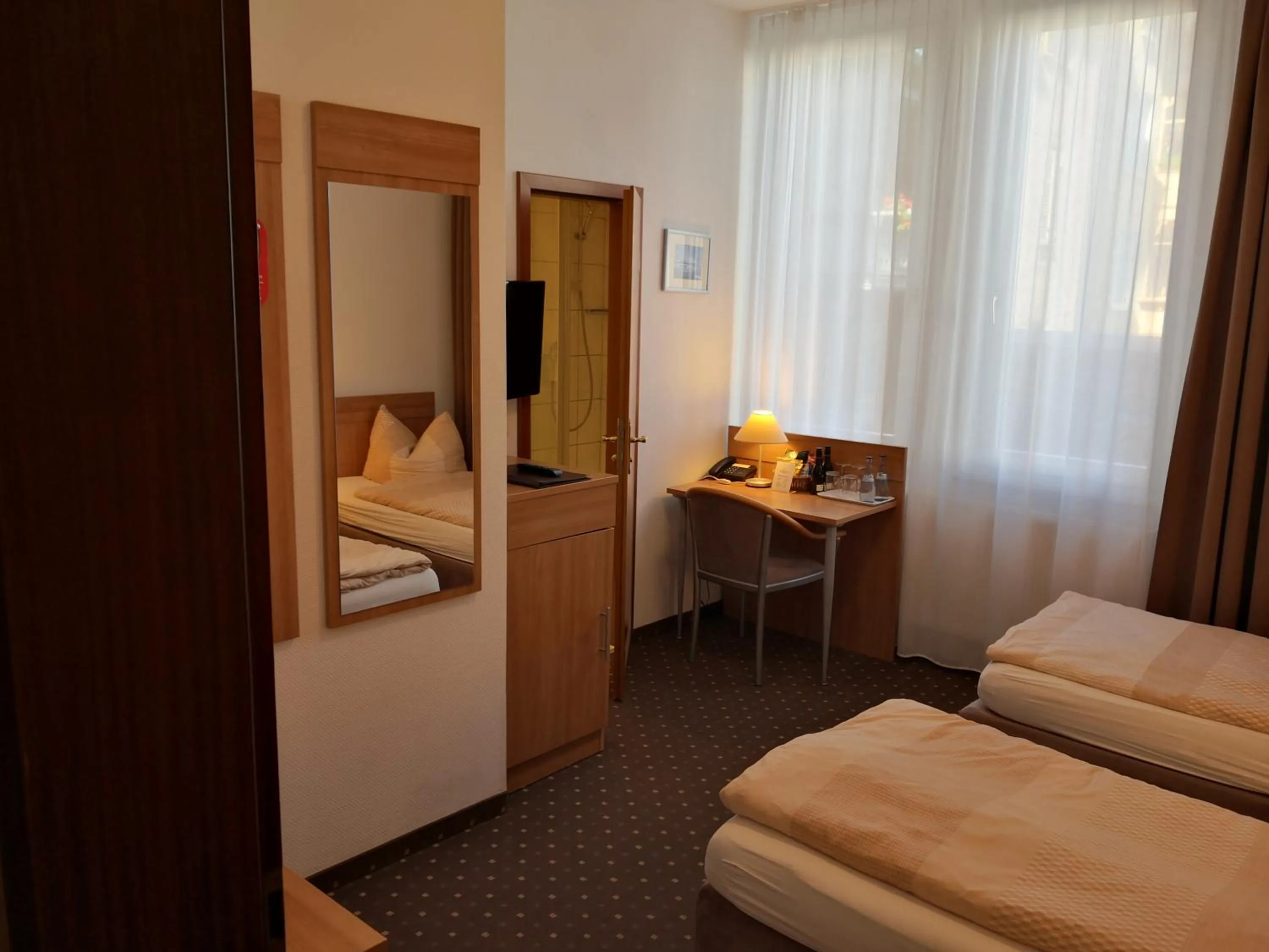 Photo of the whole room, Bed in Pension am Heusteig