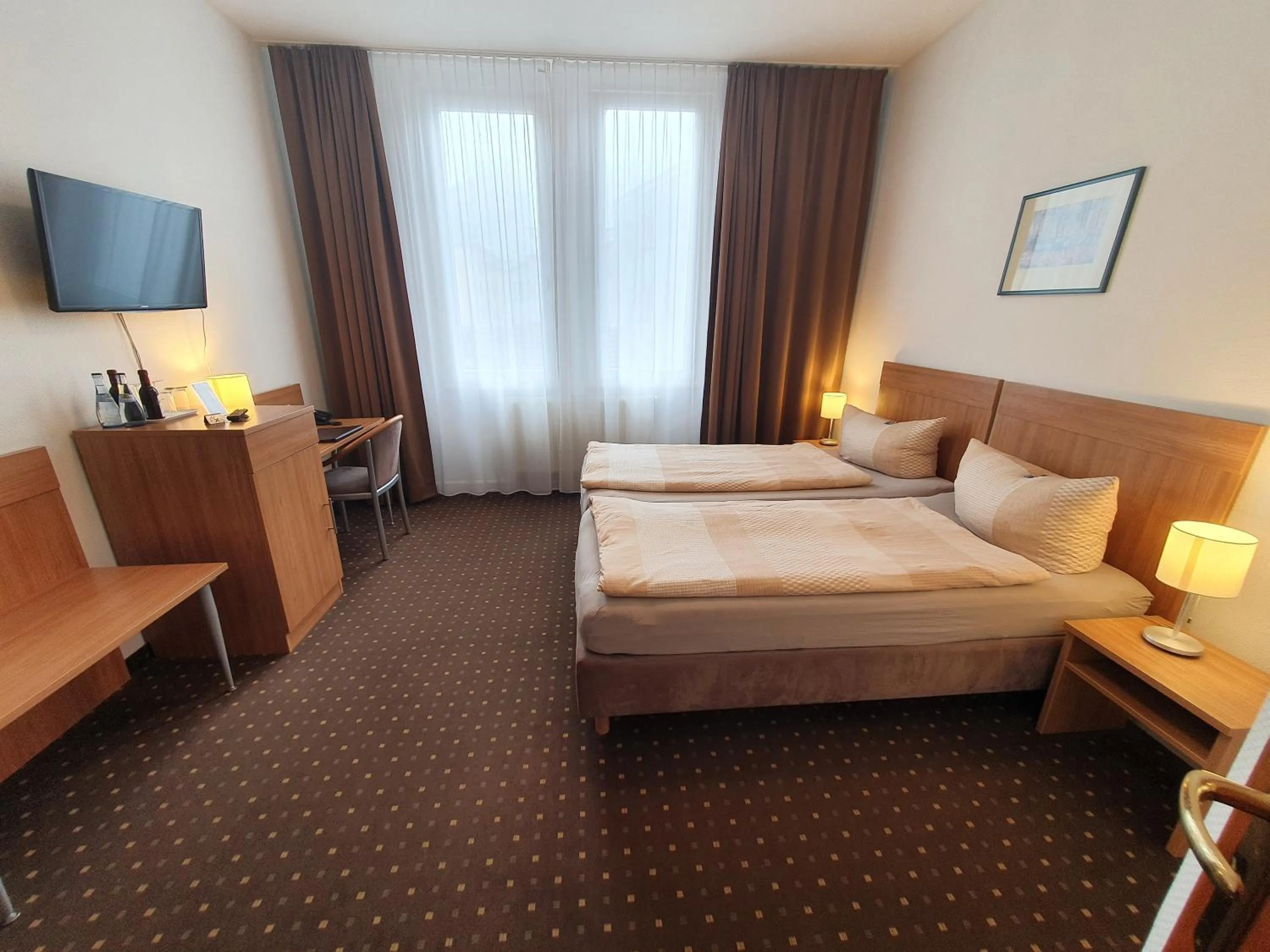 Photo of the whole room, Bed in Pension am Heusteig