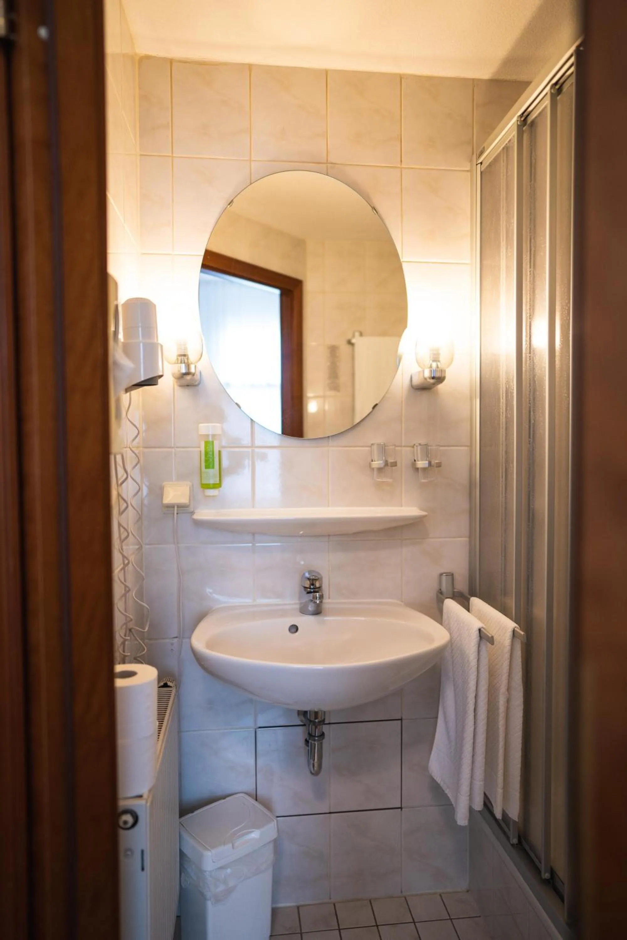 Bathroom in Pension am Heusteig