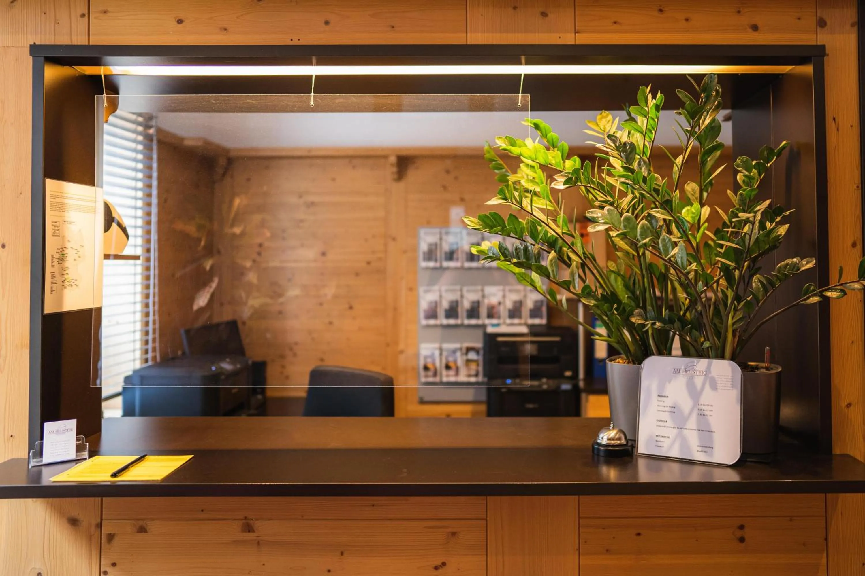 Lobby or reception in Pension am Heusteig