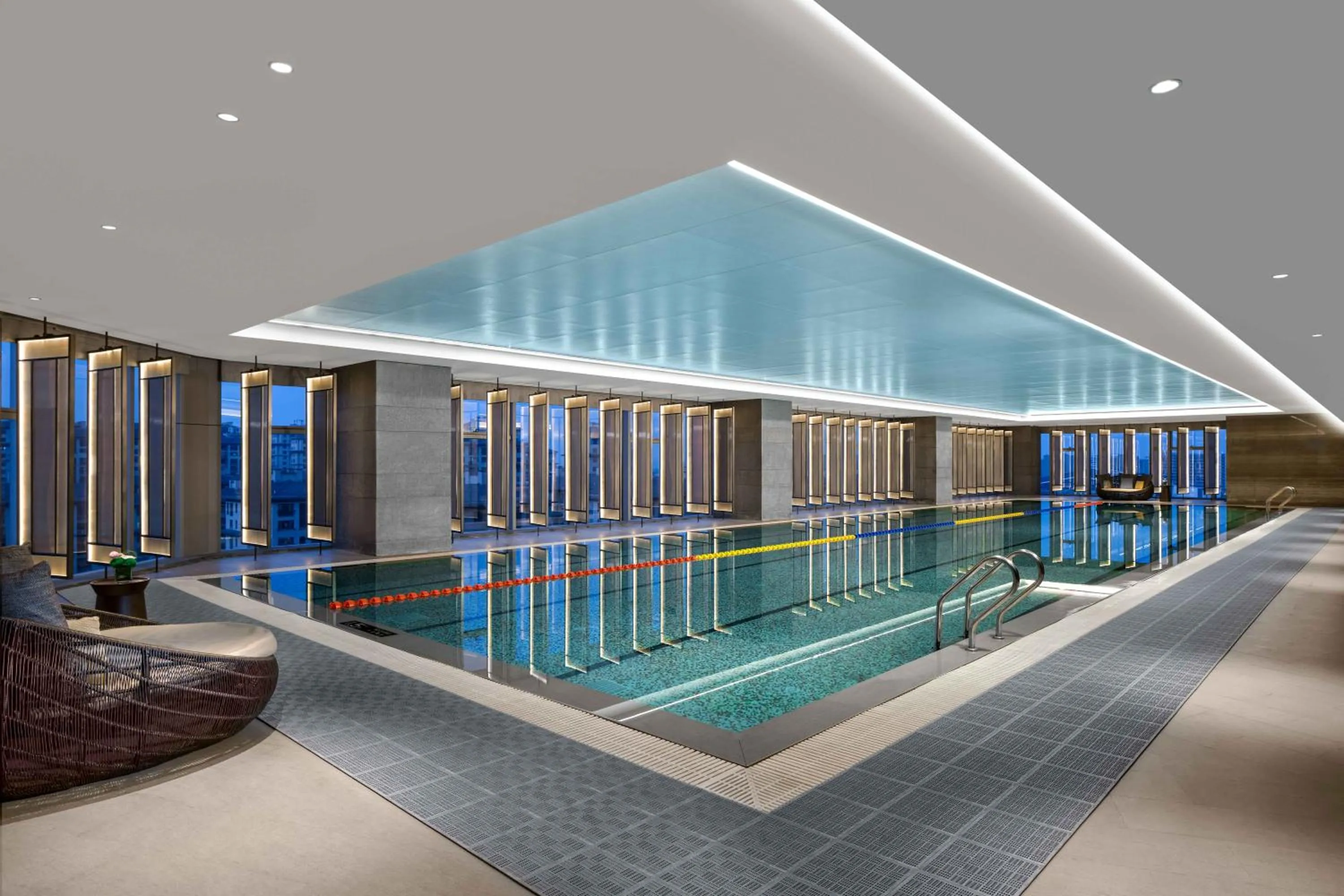 Swimming pool in Vignette Collection Hangzhou Huaxia Center Hotel by IHG