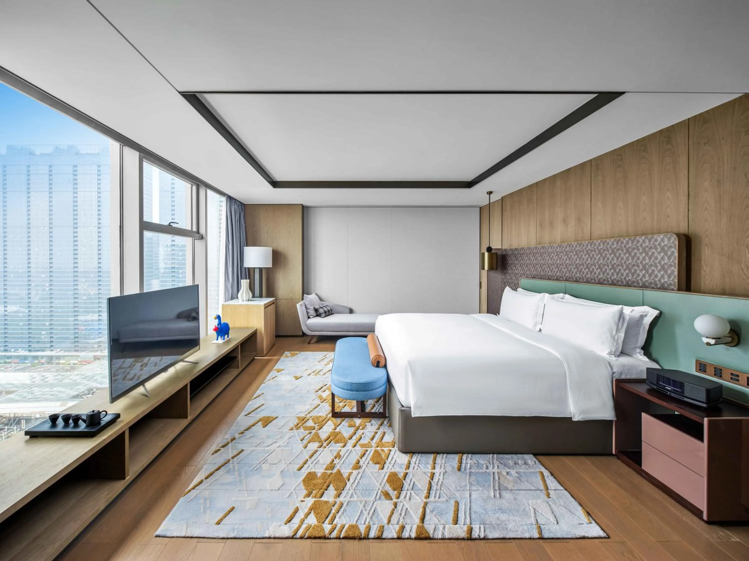 Bed in Vignette Collection Hangzhou Huaxia Center Hotel by IHG