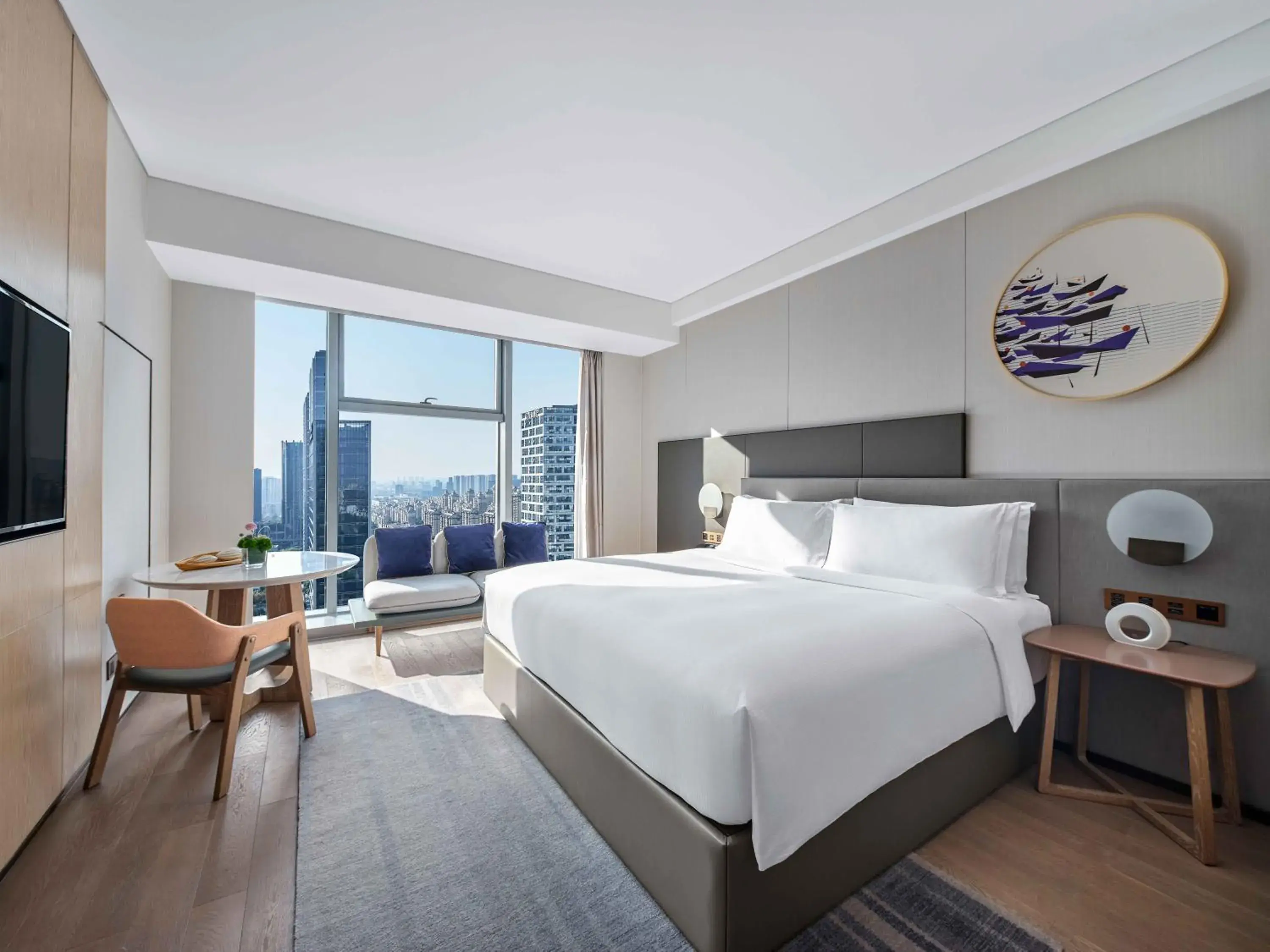 Bed in Vignette Collection Hangzhou Huaxia Center Hotel by IHG Bed in Vignette Collection Hangzhou Huaxia Center Hotel by IHG