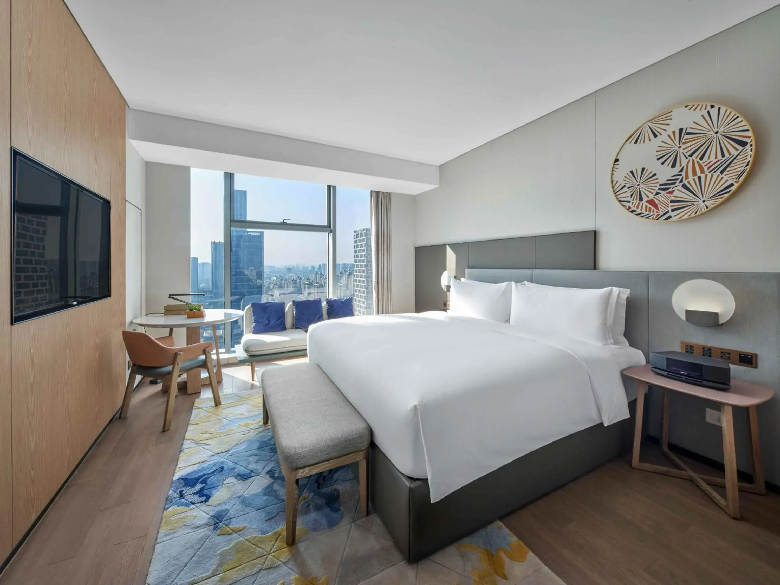 Bed in Vignette Collection Hangzhou Huaxia Center Hotel by IHG Bed in Vignette Collection Hangzhou Huaxia Center Hotel by IHG