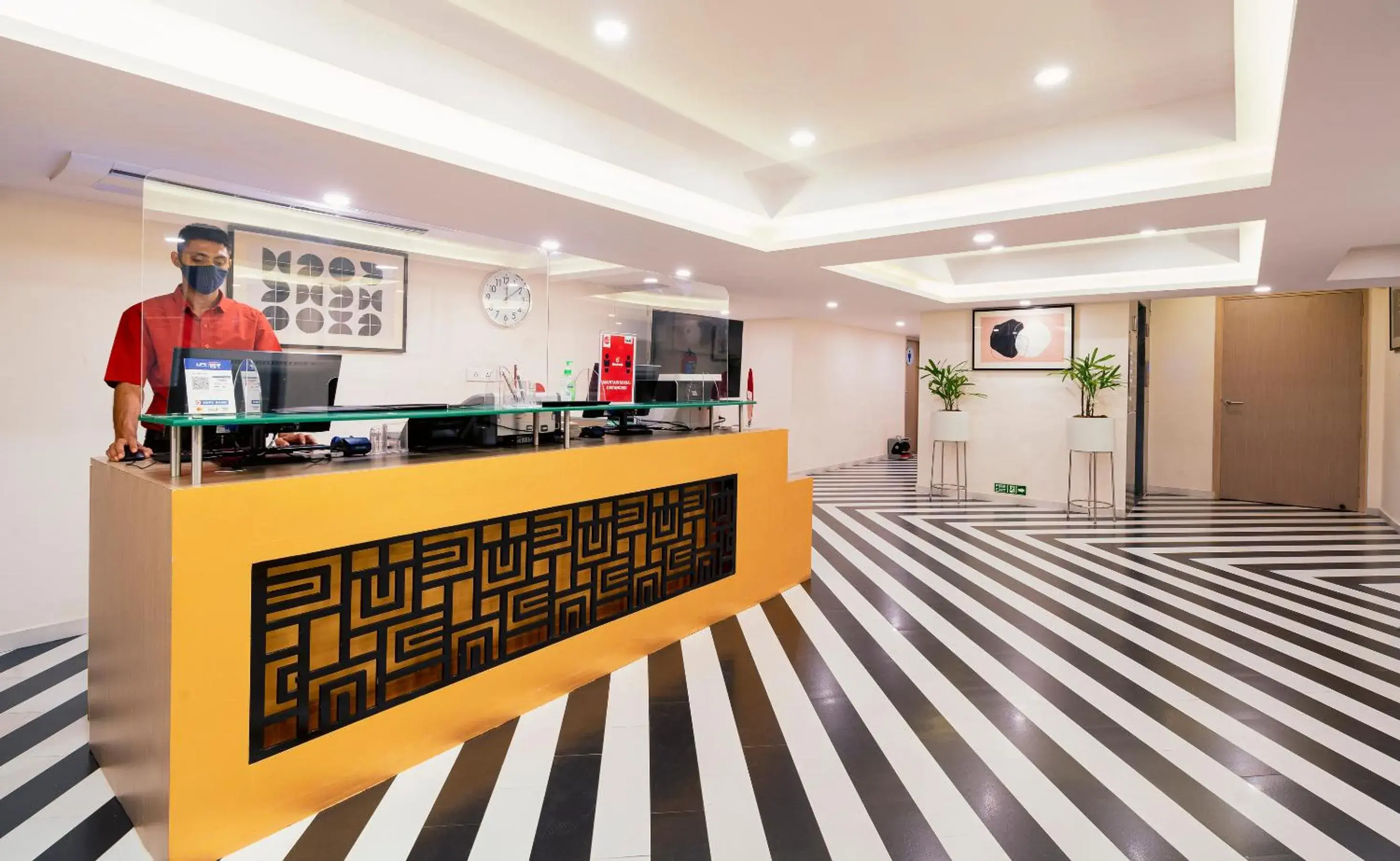 Lobby or reception in Spree Hotel Kriday at Rajpur Road, Dehradun Lobby or reception in Spree Hotel Kriday at Rajpur Road, Dehradun