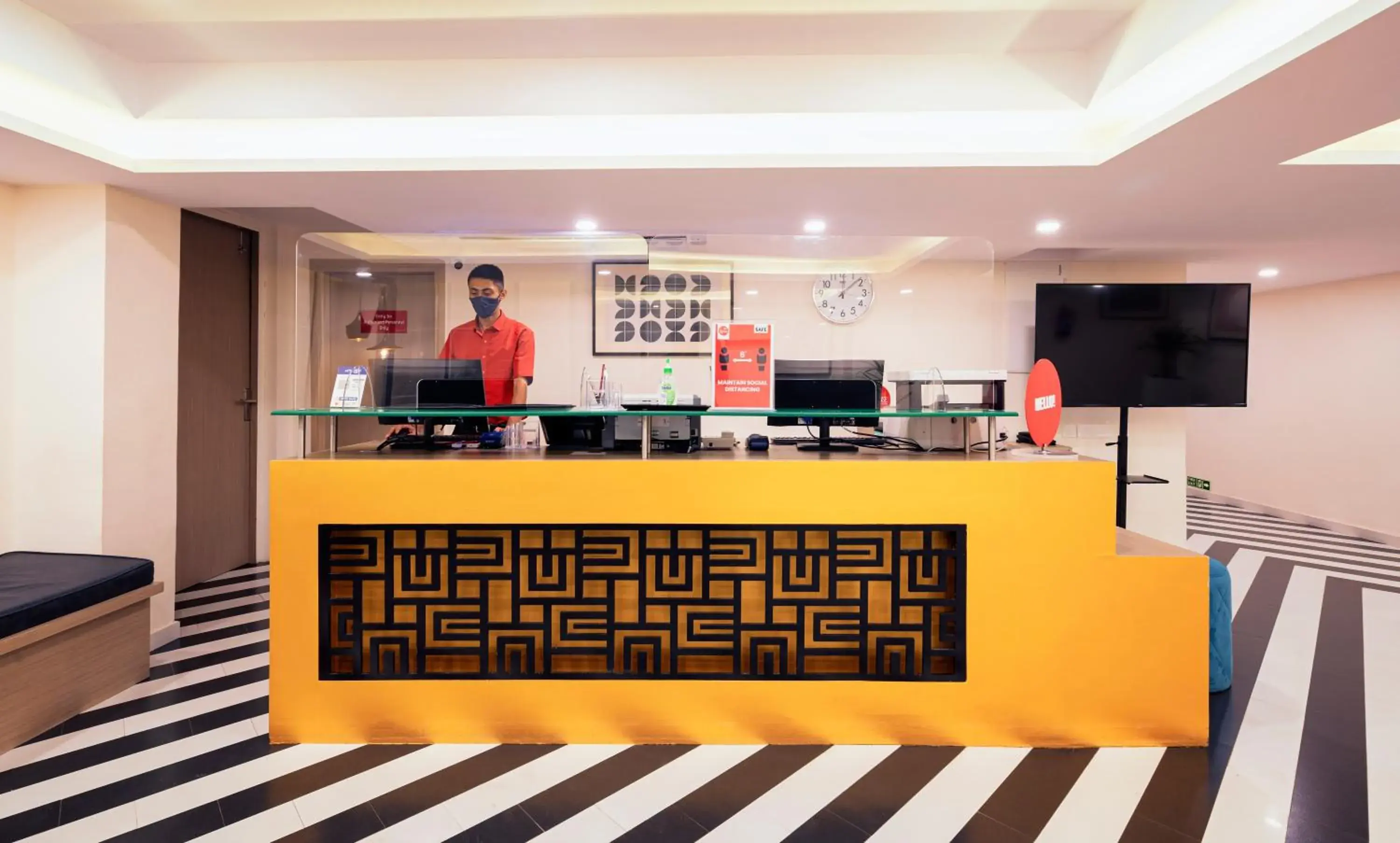 Lobby or reception in Spree Hotel Kriday at Rajpur Road, Dehradun Lobby or reception in Spree Hotel Kriday at Rajpur Road, Dehradun
