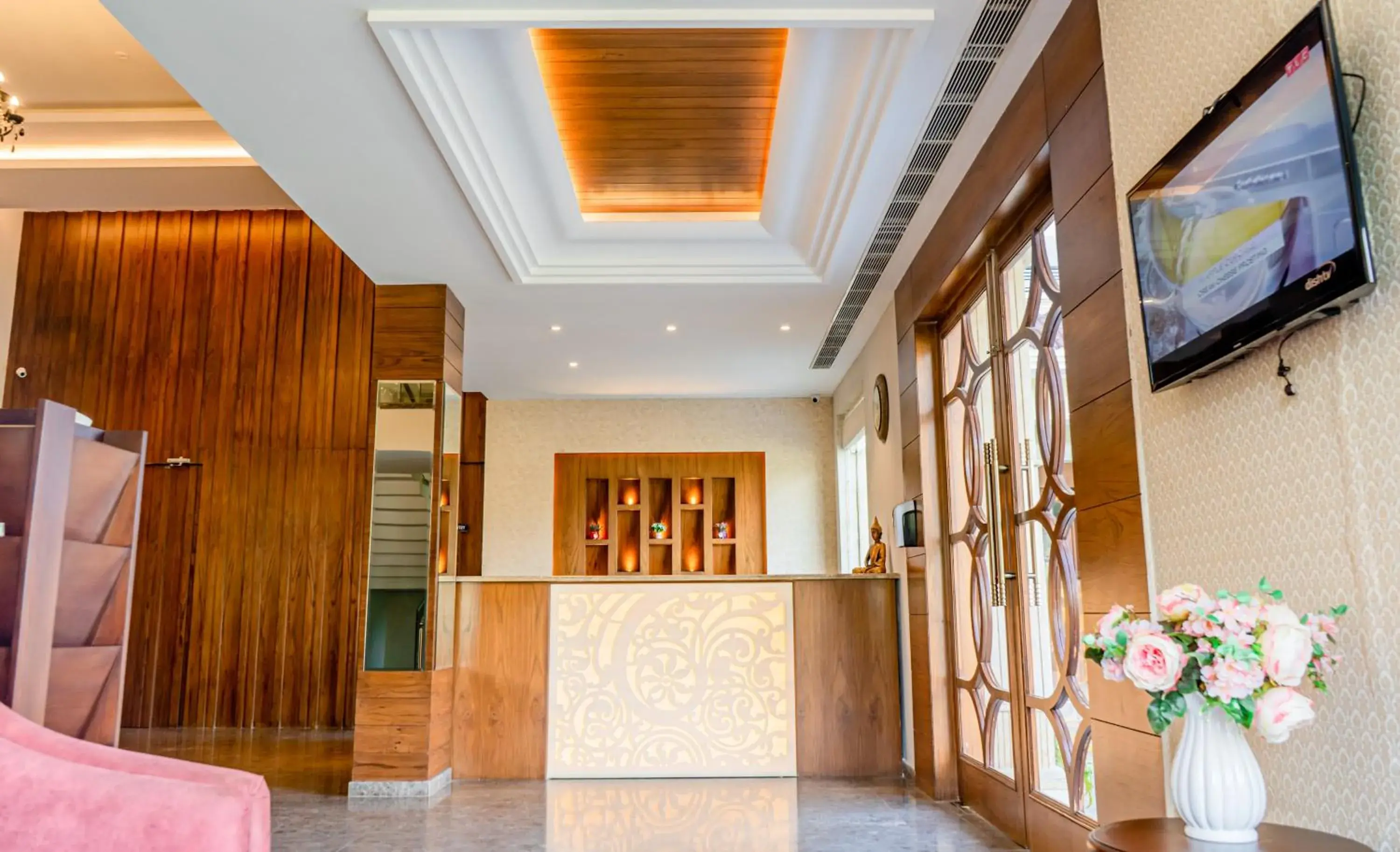 Lobby or reception in juSTa Palampur Resort & Convention Centre Lobby or reception in juSTa Palampur Resort & Convention Centre