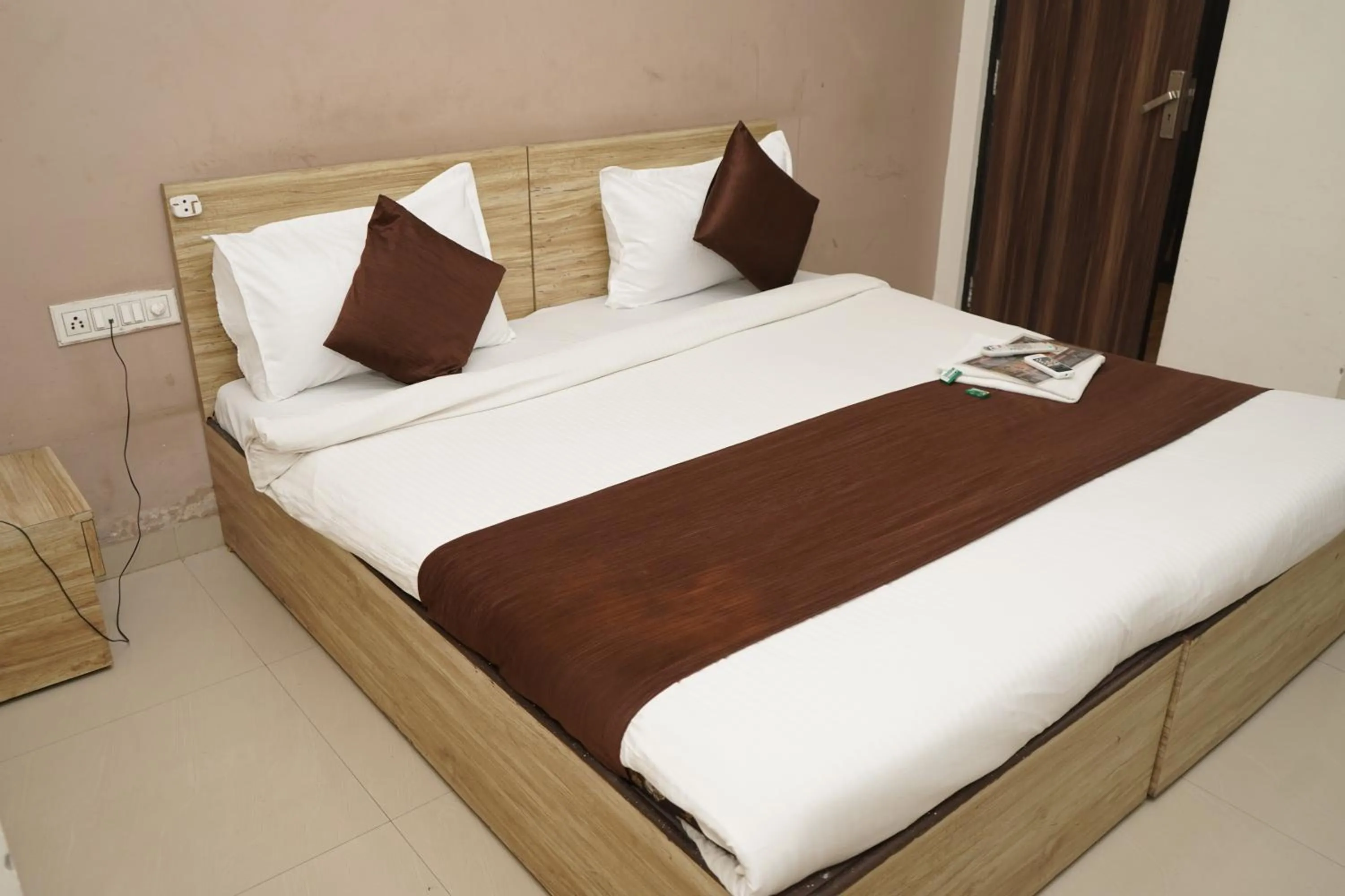 Bed in Hotel Shubhshree