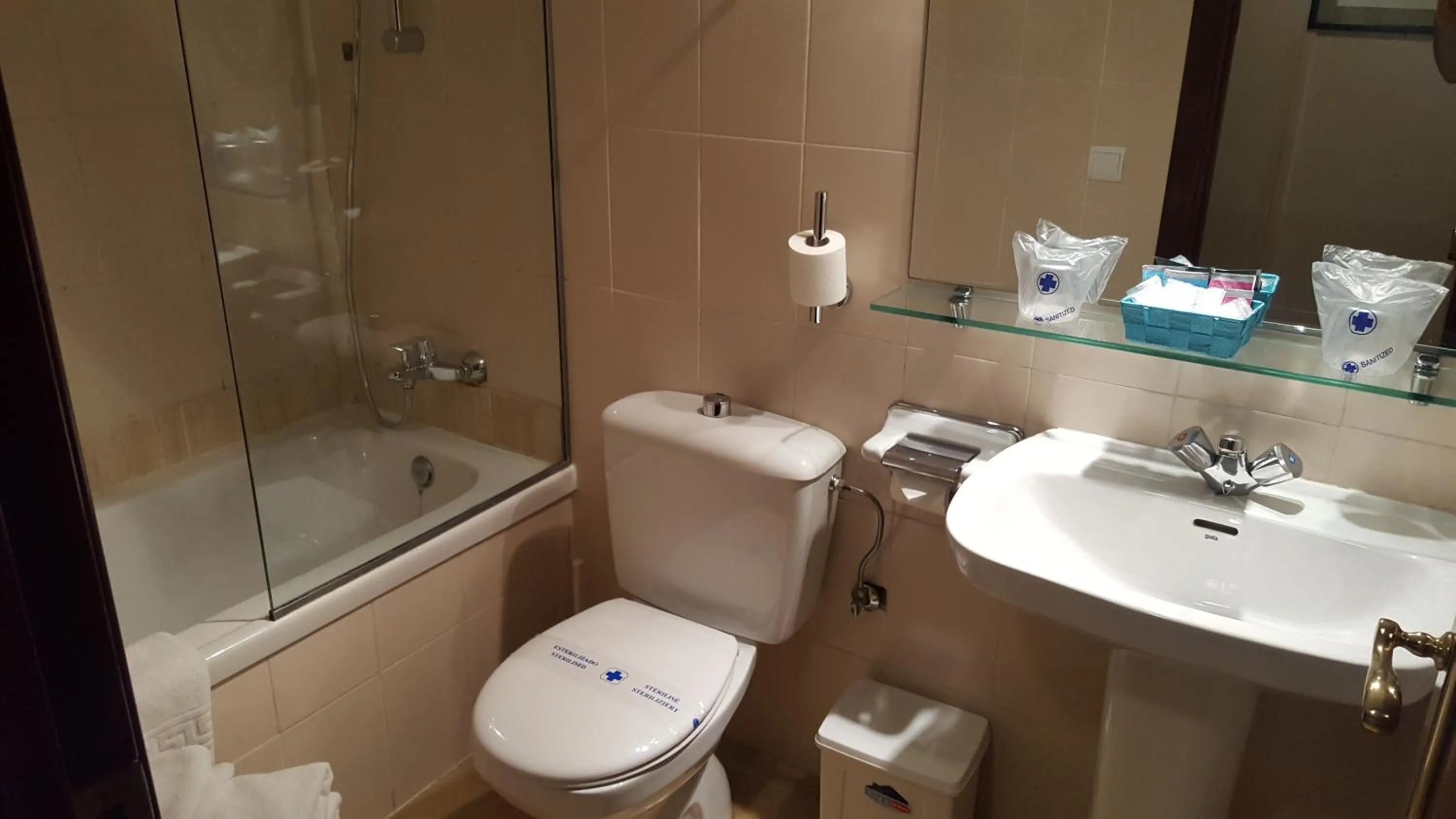 Shower in Hotel La Residencia